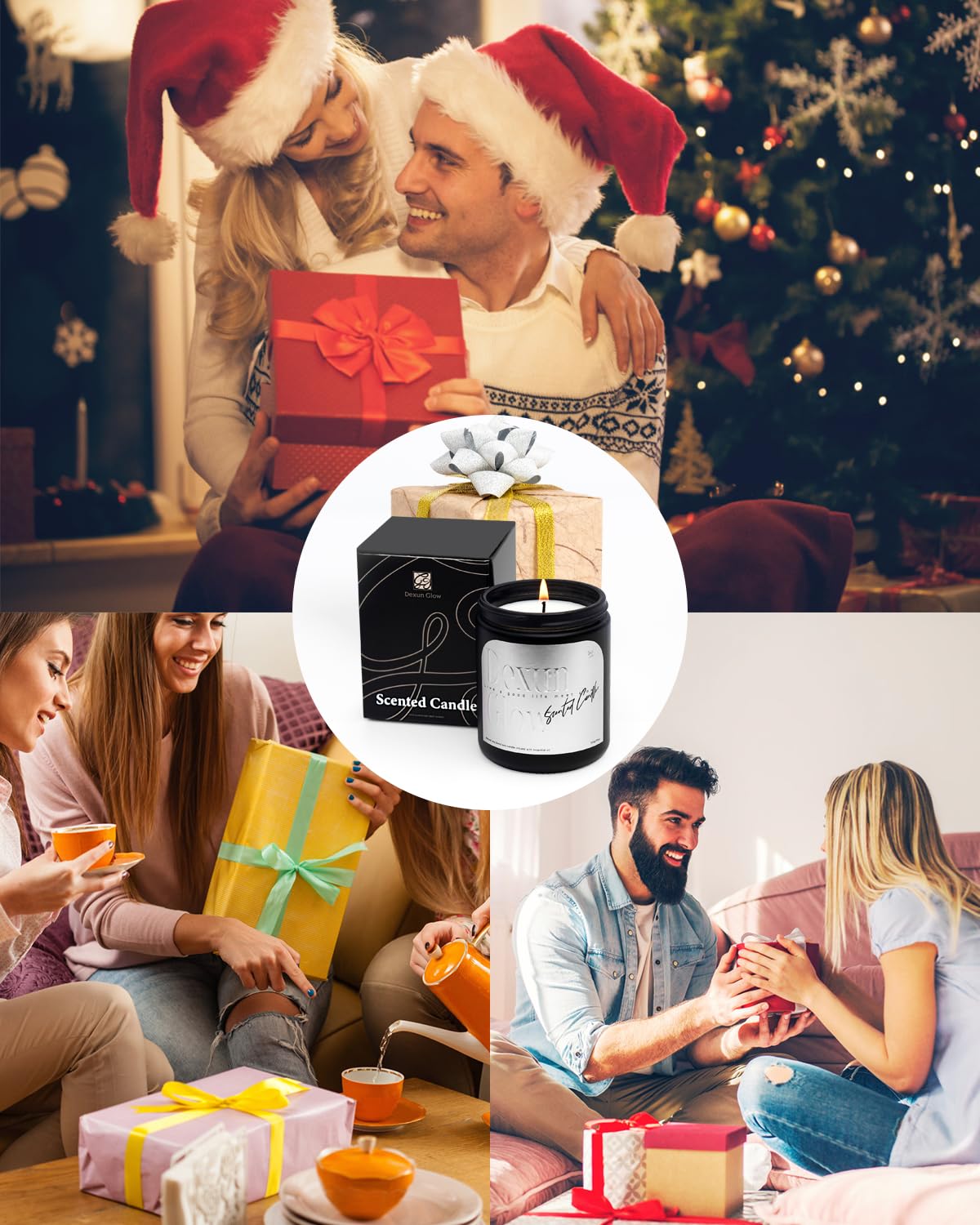 Aromatherapy Candle, Handcrafted with Natural Soy Wax and Essential Oils for Home Scented Appreciation Dexun Glow