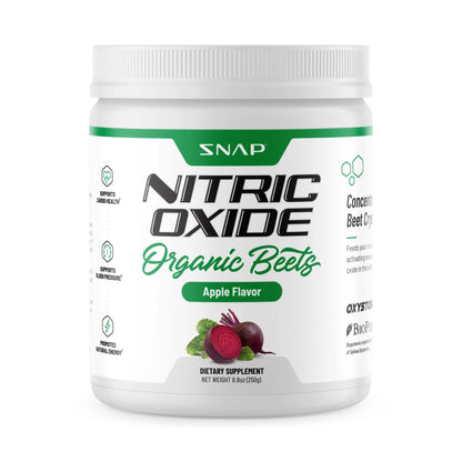 Snap Supplements USDA Organic Beet Root Powder, 3-in-1 Nitric Oxide Supplement