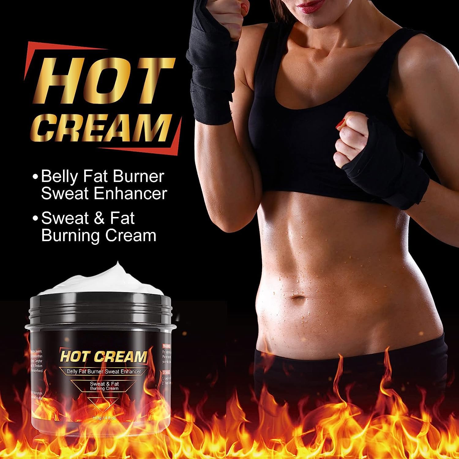 REBODUM Hot Sweat Cream, Fat Burning Cream for Belly Natural Weight Loss Cream Weight Loss REBODUM