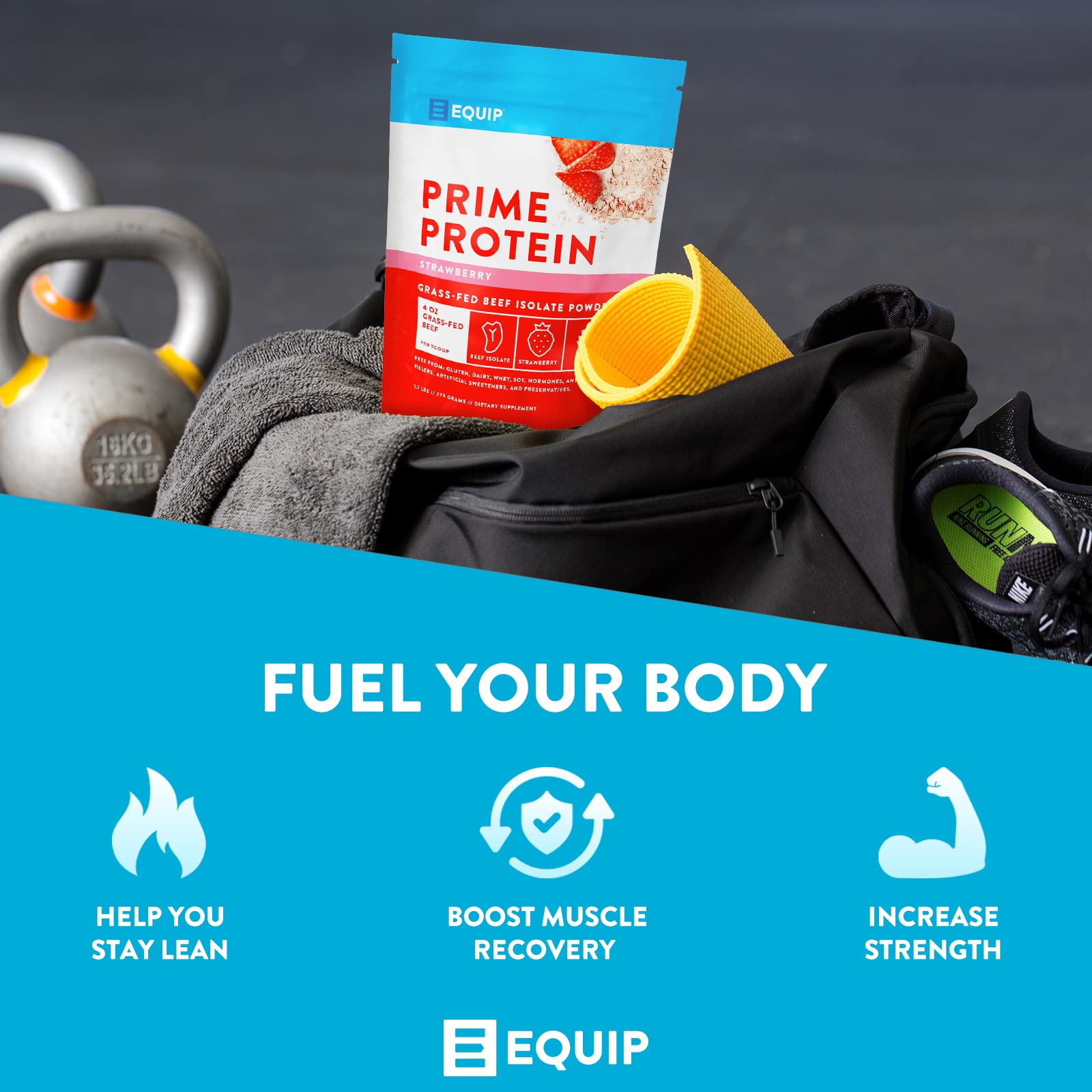 Equip Foods Prime Protein - Grass-Fed Beef Protein Powder Isolate -Paleo and Keto Equip