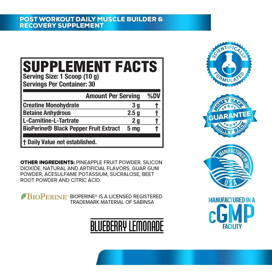 Jacked Factory NITROSURGE Pre Workout Supplement, Growth Surge Post Workout Muscle