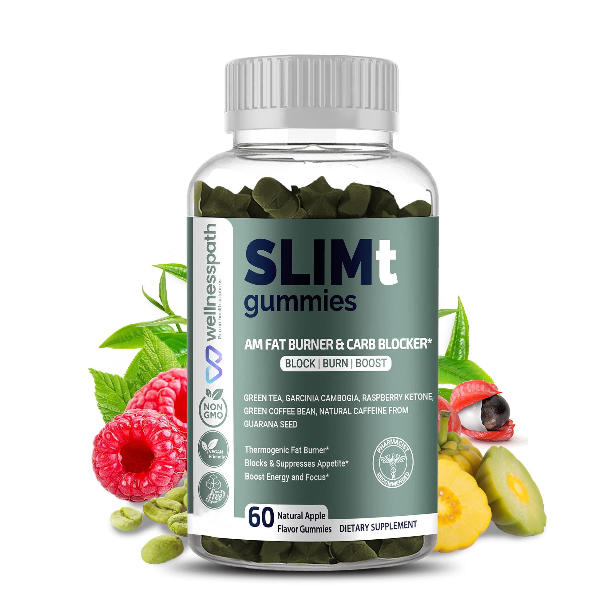SLIMt Weight Loss & Appetite Control Gummies, Thermogenic Metabolism Booster