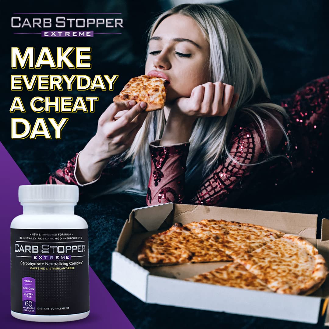 Carb Stopper Extreme (5 Bottles Maximum Strength, Natural Carbohydrate and Starch Carb Stopper Extreme