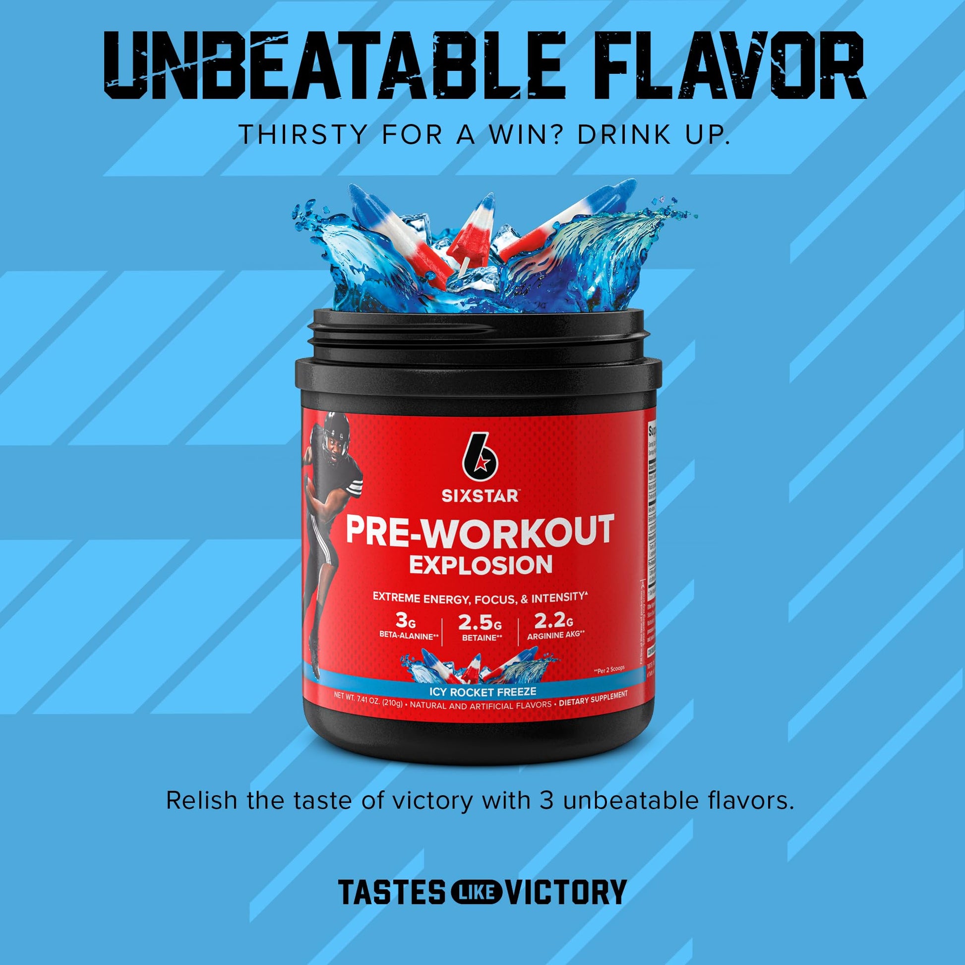 Six Star Pre Workout PreWorkout Explosion | Pre Workout Powder for Men & Women Six Star