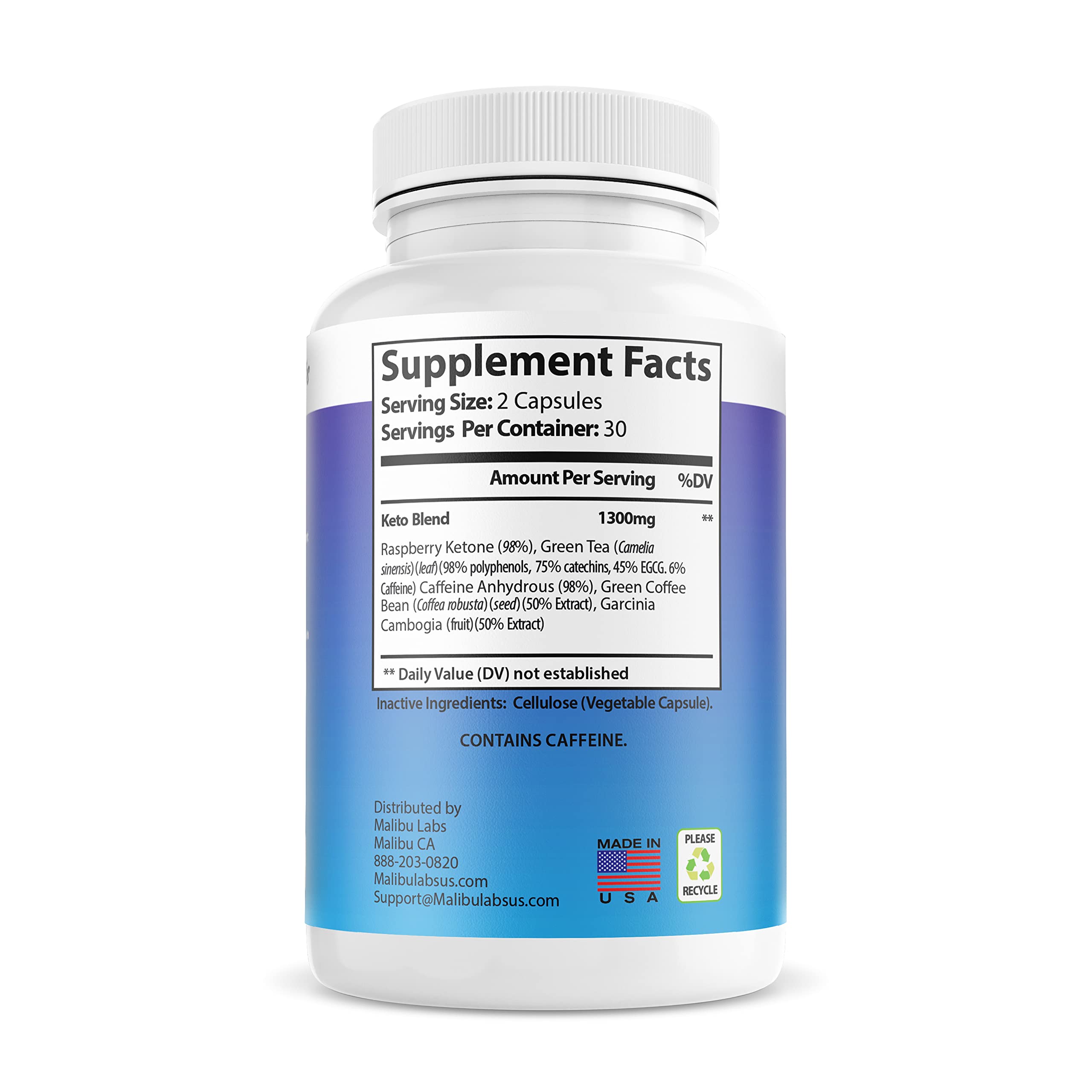 Keto Prime, Advanced Ketogenic Pill Shark Formula 1300mg, KetoPrime, Made in The USA Malibu Labs