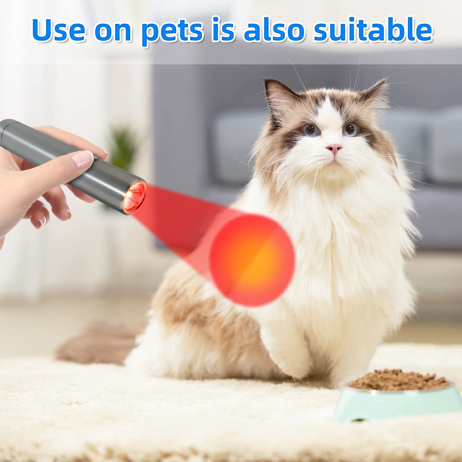 TherapSky Red Light Therapy Device w/Built-in Battery, Infrared Red Light Therapy Wand therapsky