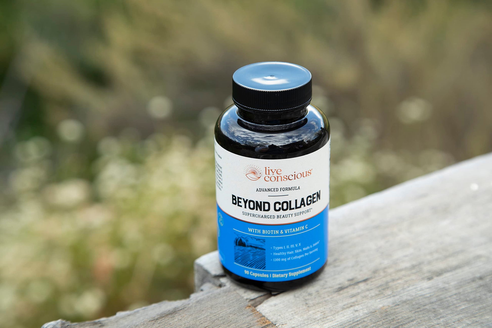 Live Conscious Beyond Collagen Multi Collagen Capsules - Types I, II, III, V & X Live Conscious