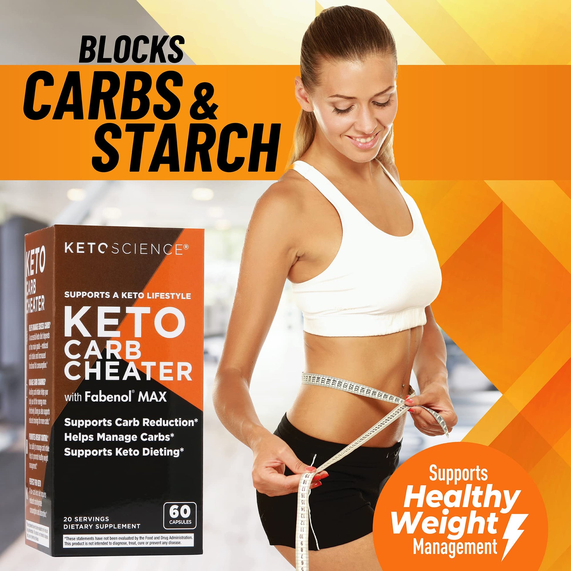 Keto Science Keto Carb Cheater, Supports Carb Reduction, Helps Manage Carbs, Supports Keto Science