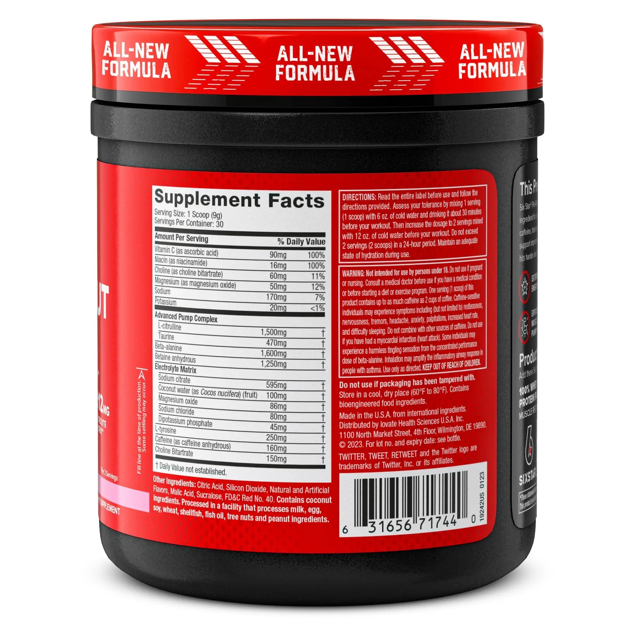 Six Star Pre-Workout Explosion 2.0 Pink Lemonade - Pre-Workout Powder, Explosive Energy Six Star
