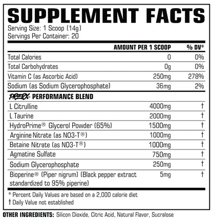 PROCCOR Pump - Stim Free, Fully Clinically Dosed, Scientifically Formulated Performance Pre Workout with Nitrates, Naturally Flavored (20 Servings, Freedom Pop)