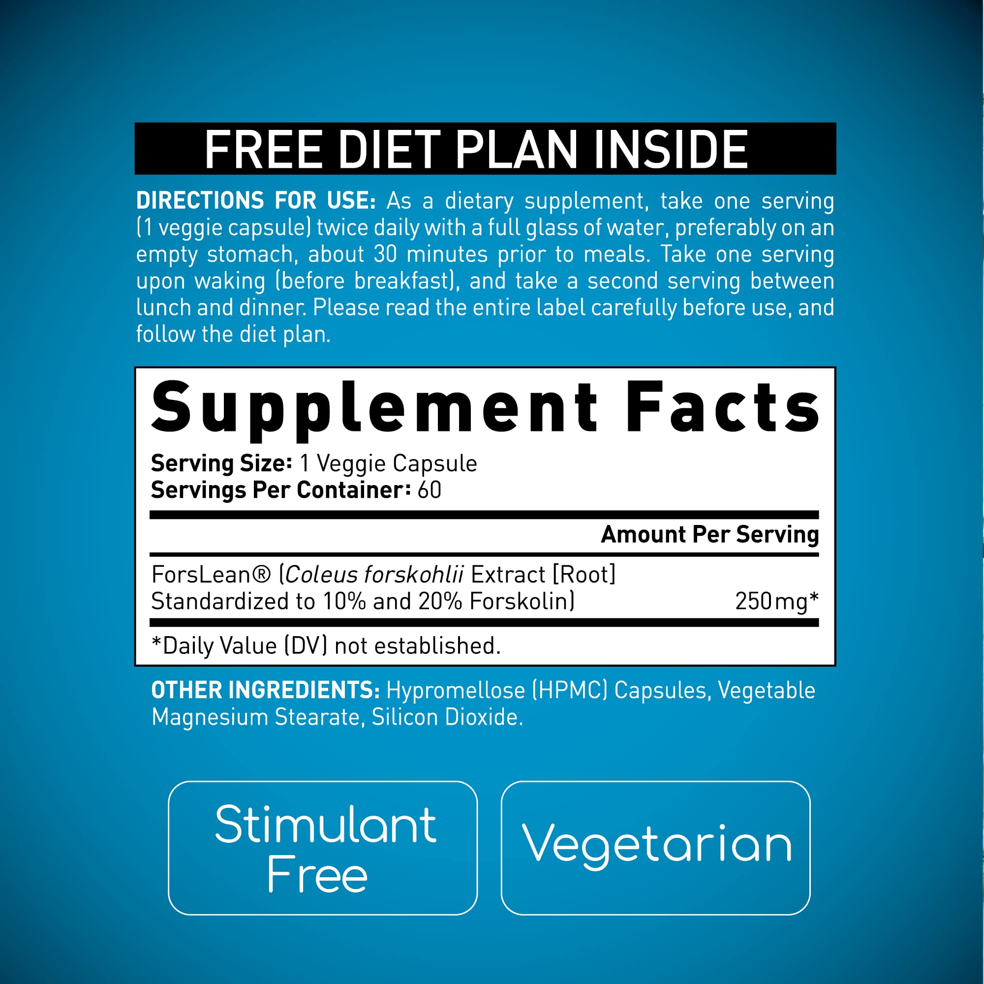 BioGenetic Labs Forskolin Lean & Tone - Weight Loss Pills - Body Toning Formula Fat Burner BioGenetic Laboratories