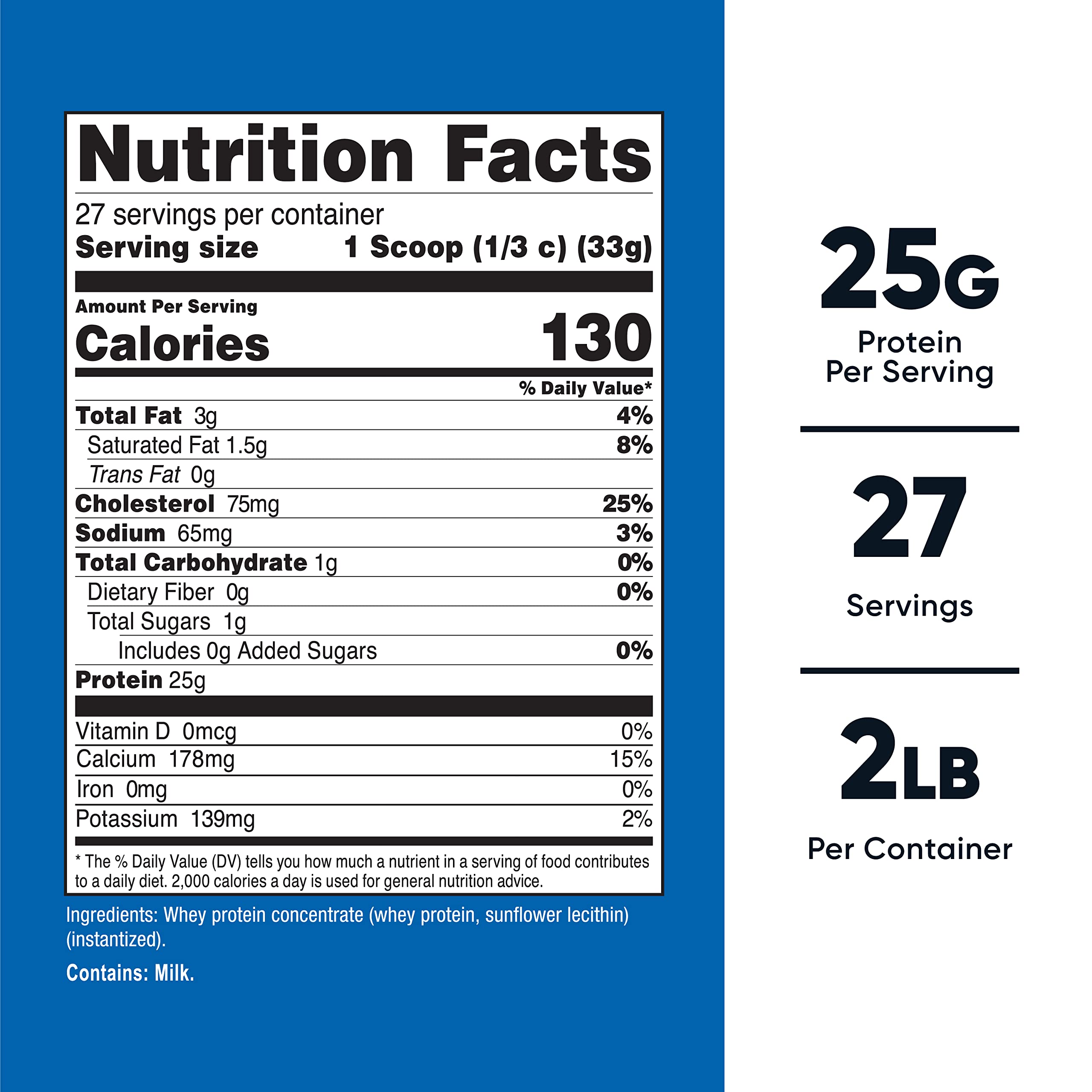 Nutricost Whey Protein Concentrate (Unflavored) 2LBS - Gluten Free & Non-GMO Nutricost