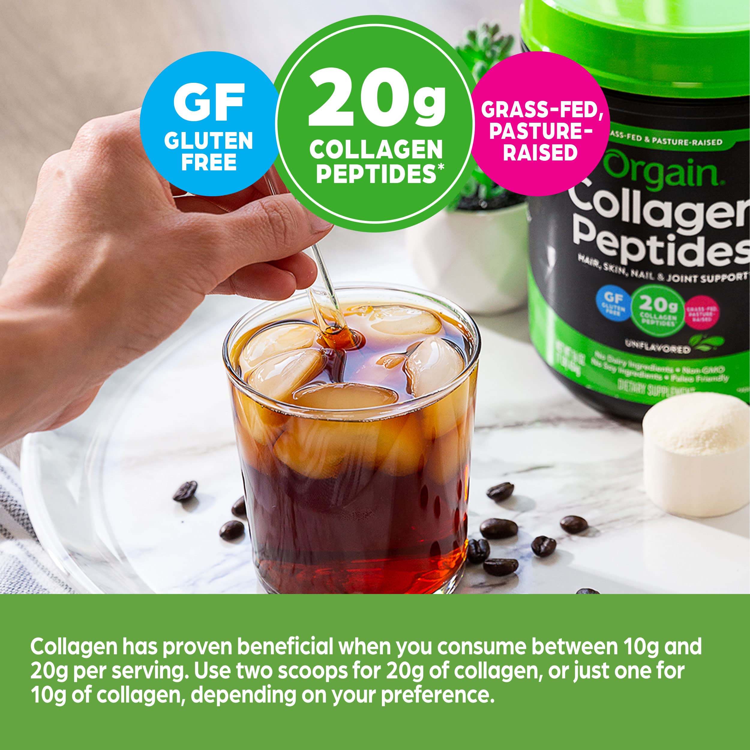 Orgain Collagen Peptides Unflavoured 454 g Orgain