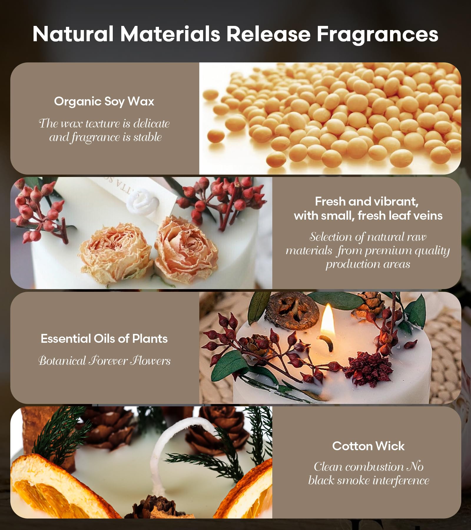 Candles Clearance | Eucalyptus & Orange Aromatherapy Candles | 10 oz Scented Candles Homarom