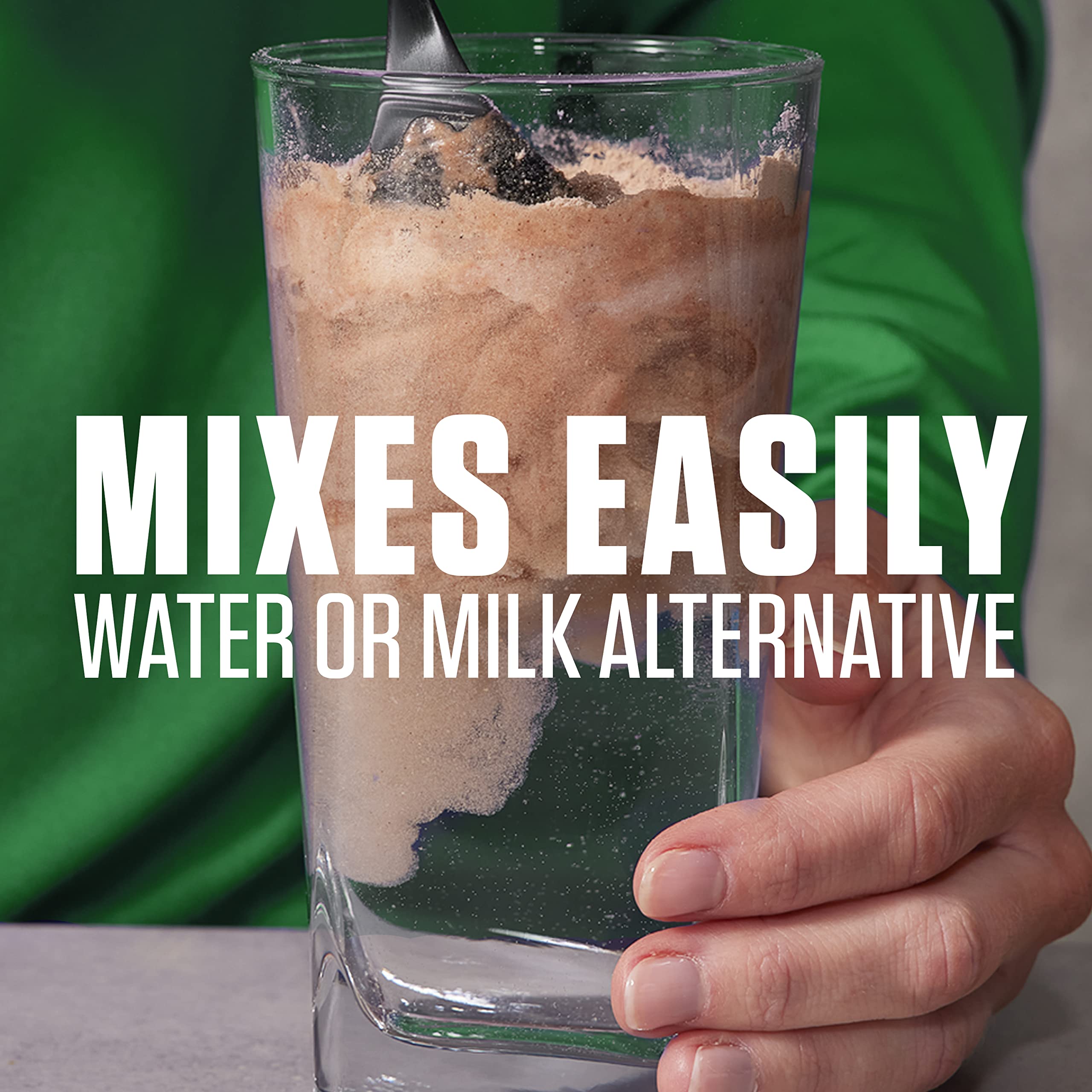 Dymatize Vegan Plant Protein, Creamy Chocolate, 25g Protein, 4.8g BCAAs, Complete Dymatize