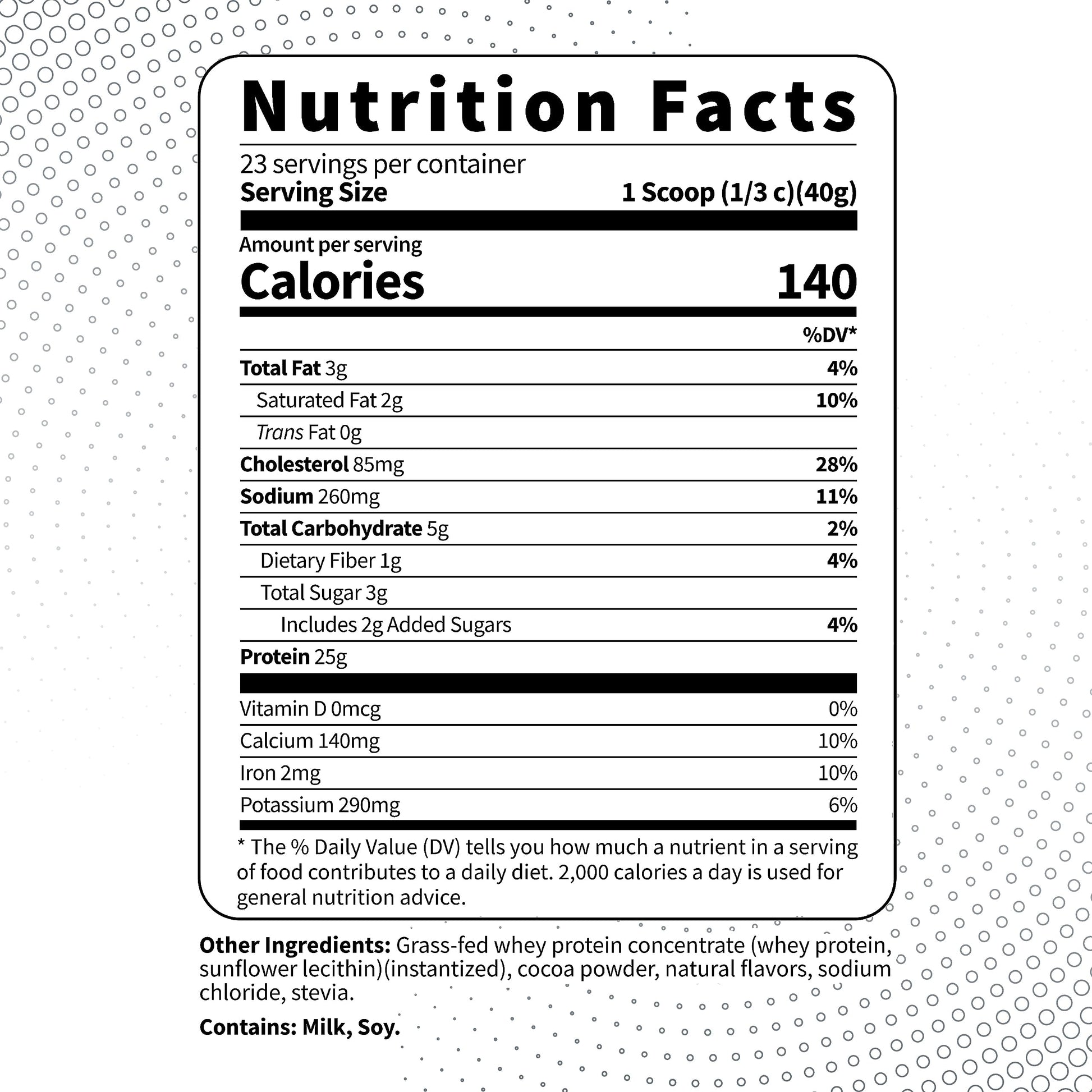 Type Zero Grass Fed Whey Protein Concentrate Powder (Chocolate, 2LBS) - Gluten Free Type Zero