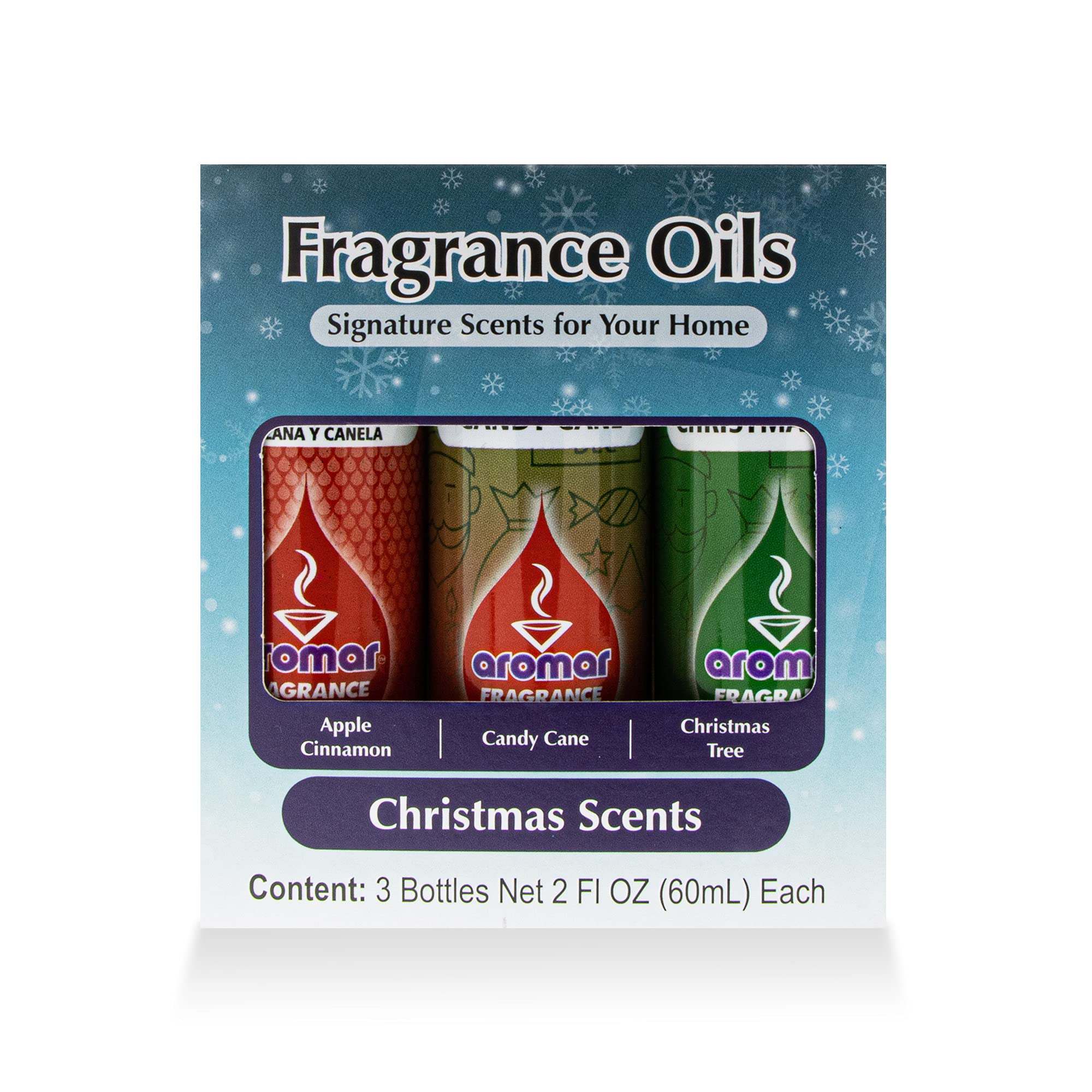 AROMAR Premium Fragrance Oil, 2oz Bottle 3 Pack Long Lasting Aromatic Scent, Fresh and Revitalizing Aromar