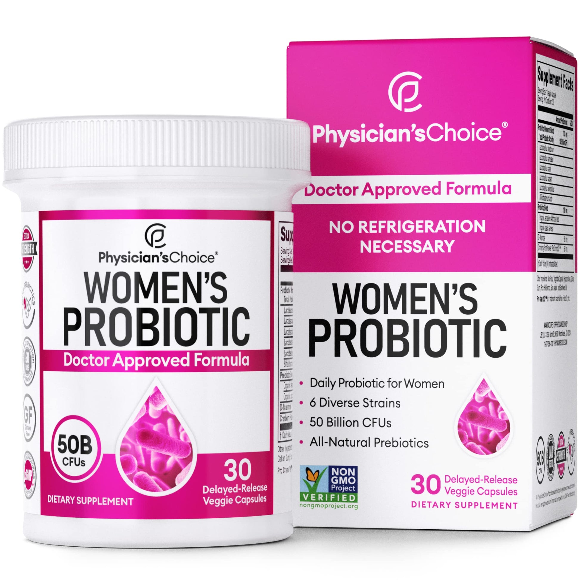 Physician's CHOICE Feminine Power Duo Bundle - Vaginal Probiotic + Womens Probiotic Physician's CHOICE