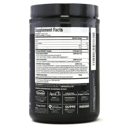 (CORE)ACTIVE Barrage Pre Workout Powder - Preworkout for Women & Men, Creatine Powder, Beta Alanine, Agmatine Sulfate, & Caffeine - Muscle Builder for Men with Intense Energy - Grape (30 Servings)
