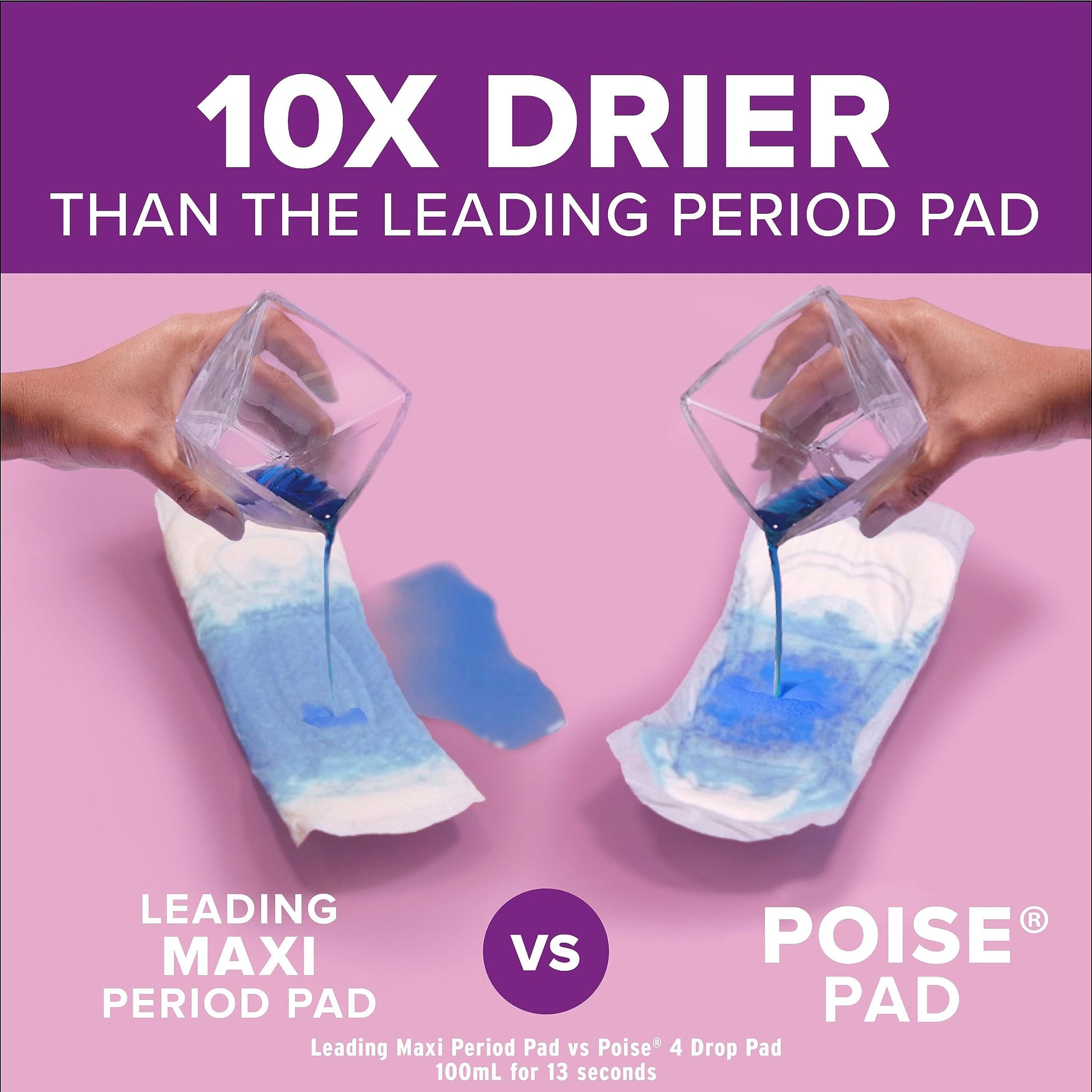 Poise Incontinence Pads & Postpartum Incontinence Pads, 6 Drop Ultimate Poise