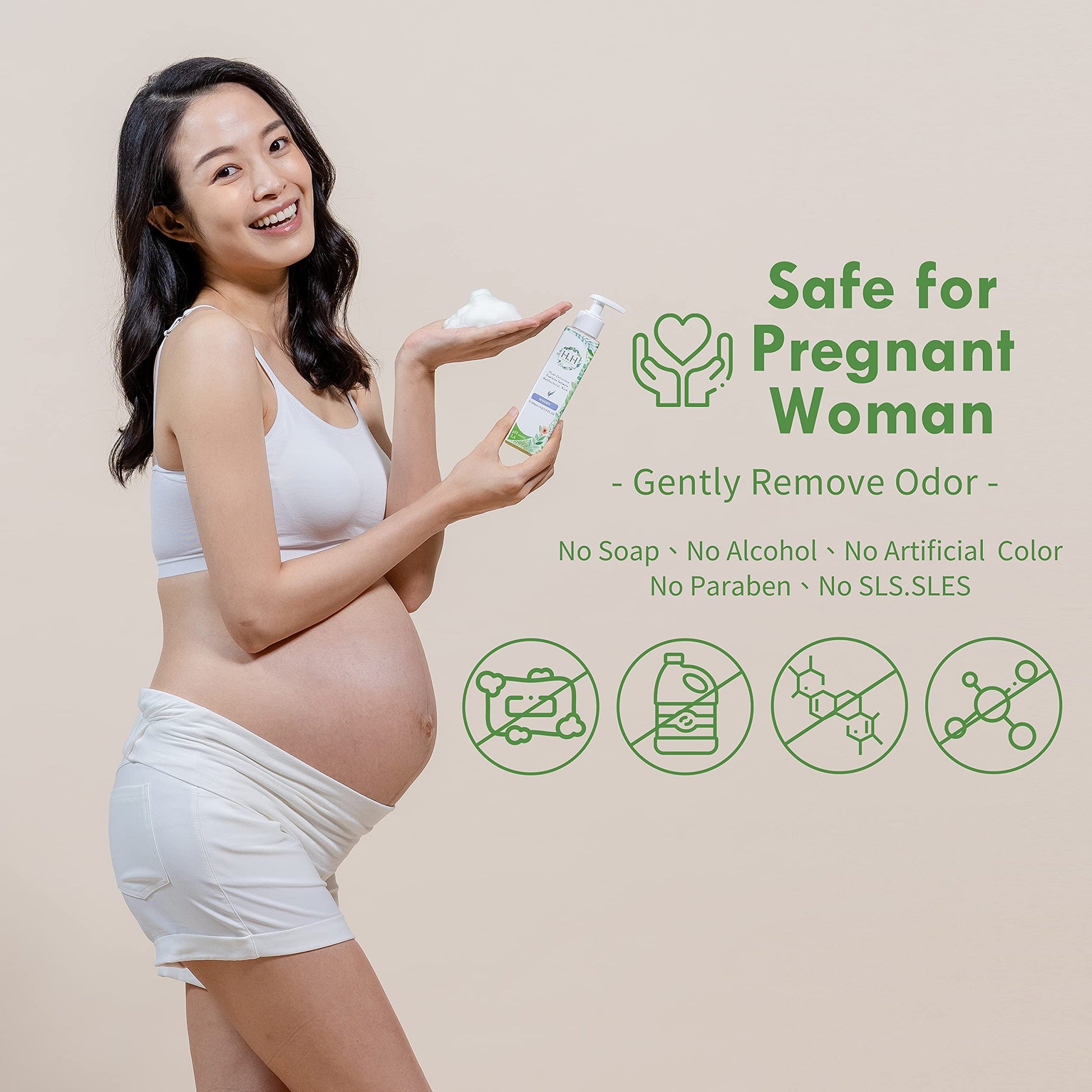 Feminine Wash+Panties Stain Remover Detergent - Natural Essential Oil Scent Vaginal Wash Women HH Herb & Health