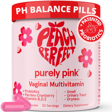 Purely Pink Prebiotic Probiotic Blend for Vaginal Health - Promote pH Balance, Healthy Flora and Odor