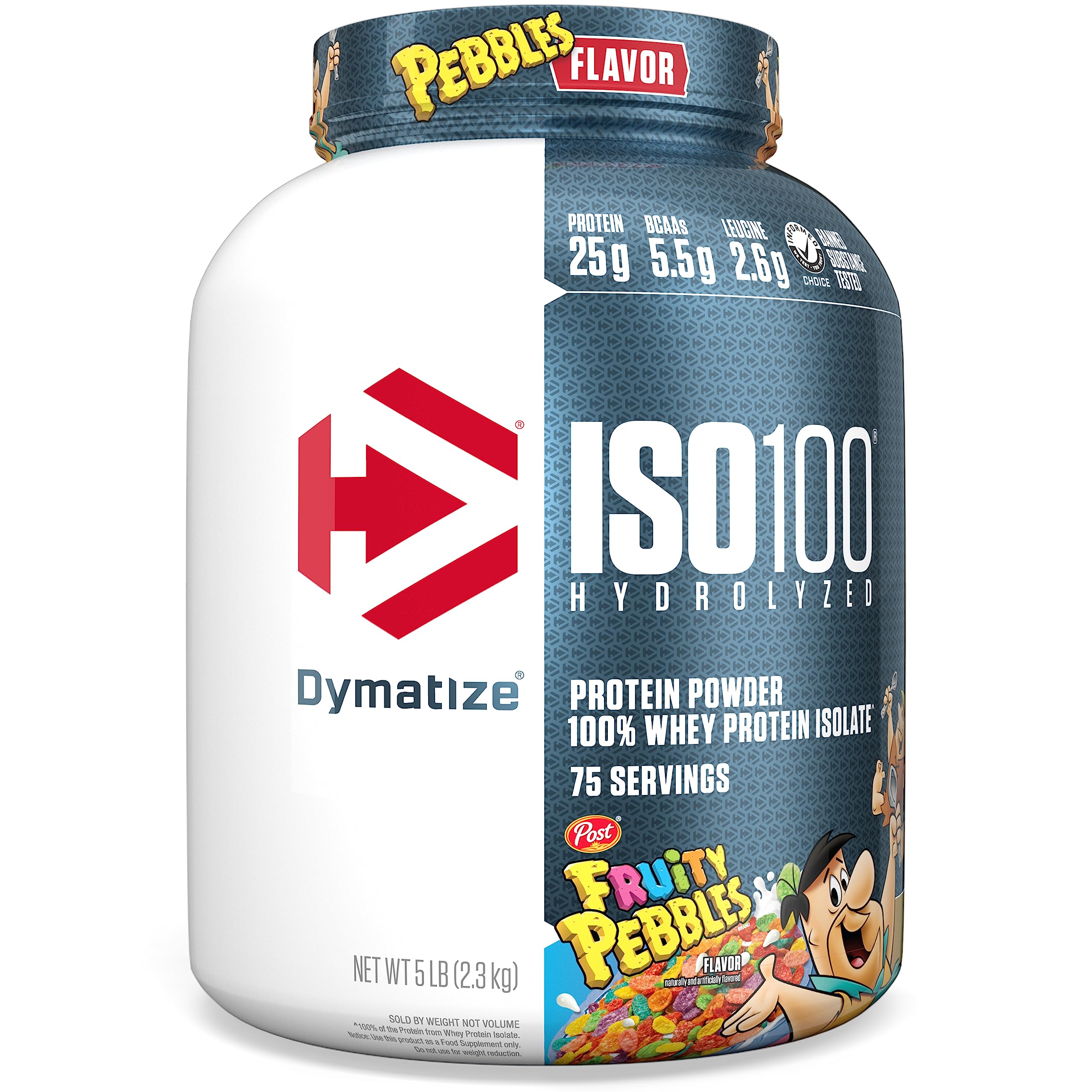 Dymatize ISO100 Hydrolyzed Protein Powder, 100% Whey Isolate, 25g of Protein, 5.5g 