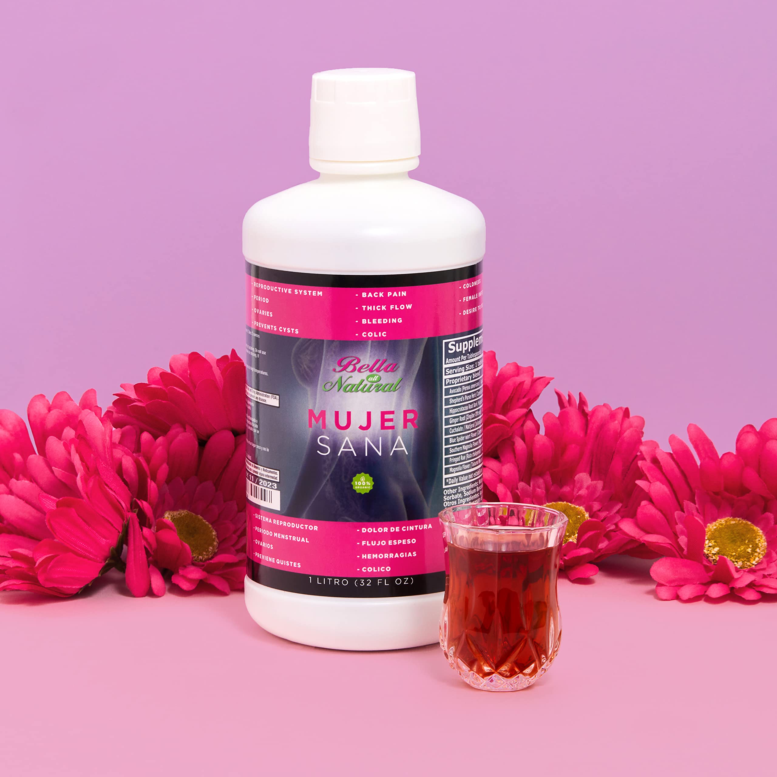 Bella All Natural Mujer Sana Healthy Woman, Hormonal imbalance, PCOS, Period Cramps Bella All Natural