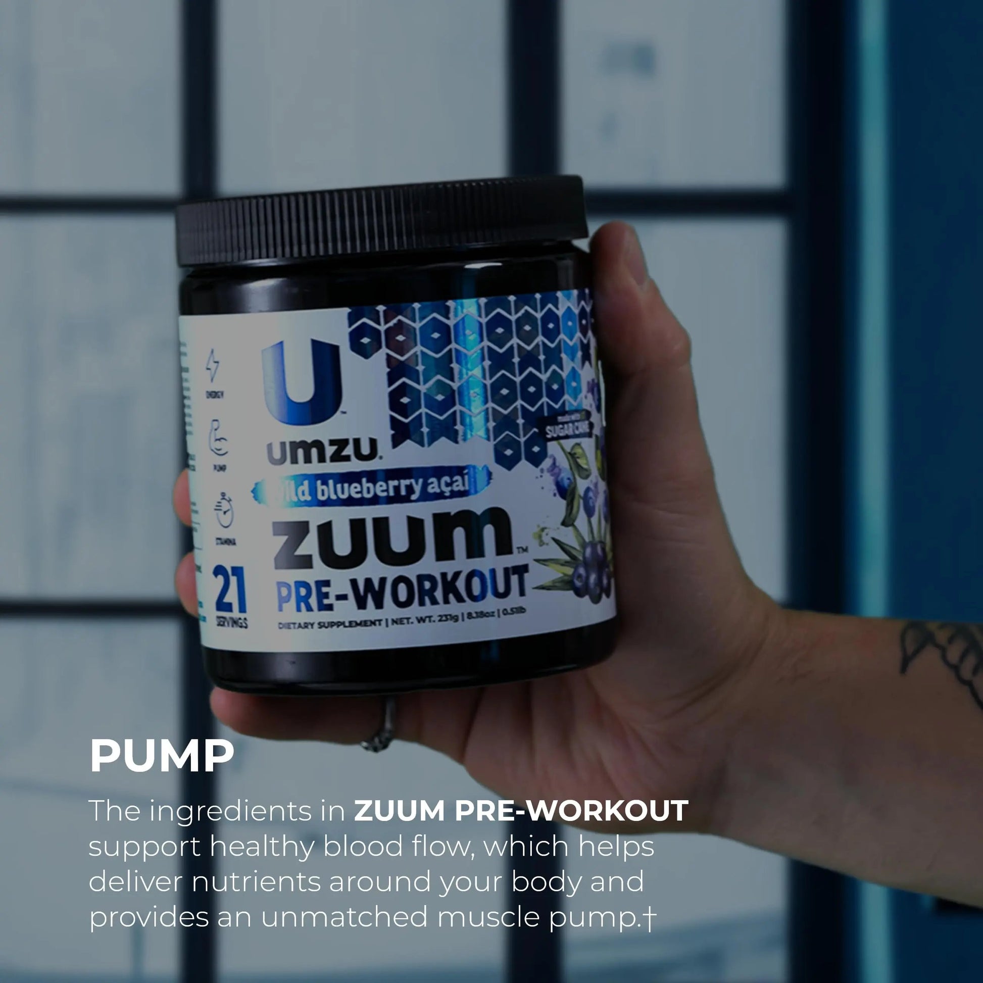 UMZU Zuum Pre-Workout Wild Blueberry Acai UMZU