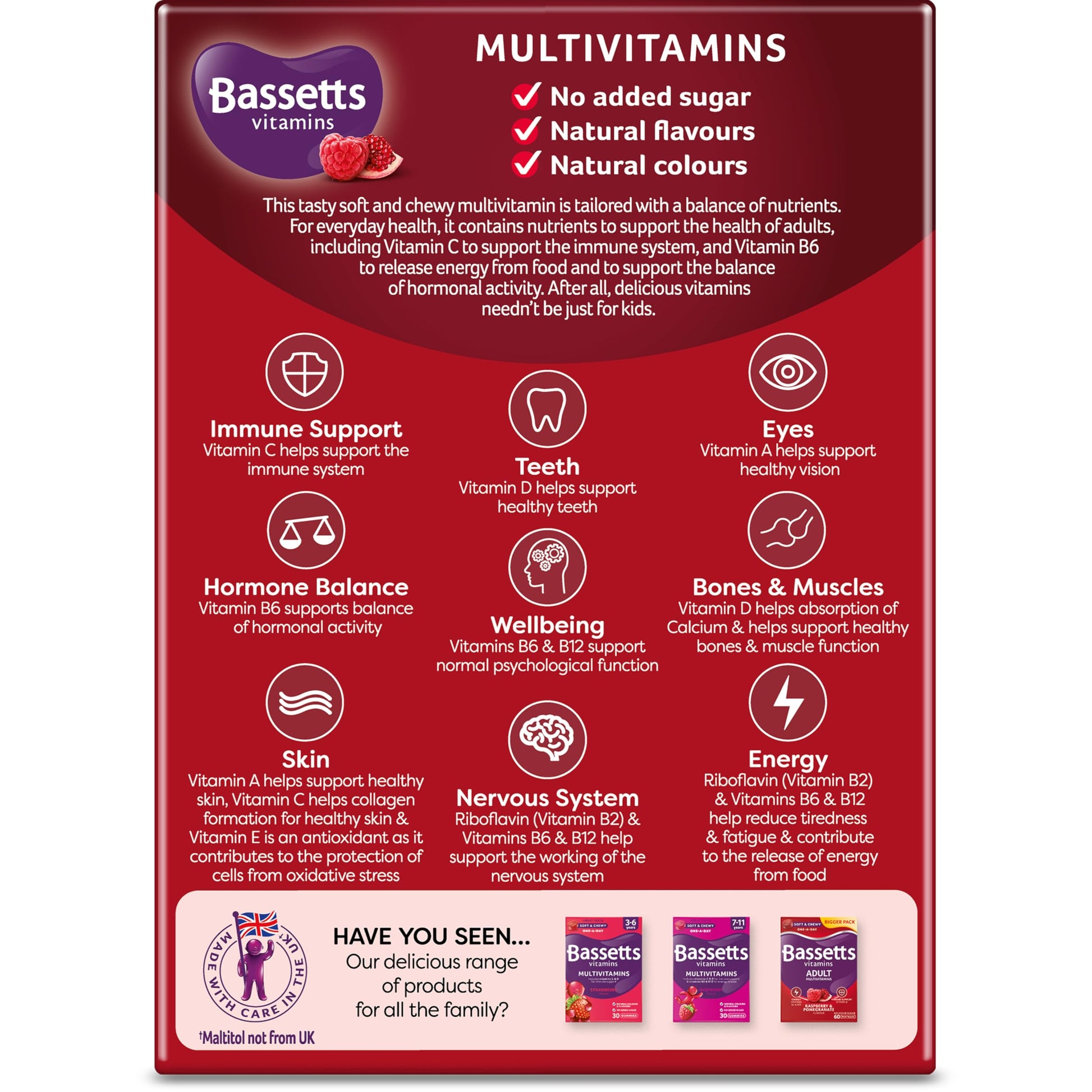 Bassetts Vitamins Adults Multivitamins 30's, 97.2 g Bassetts Vitamins