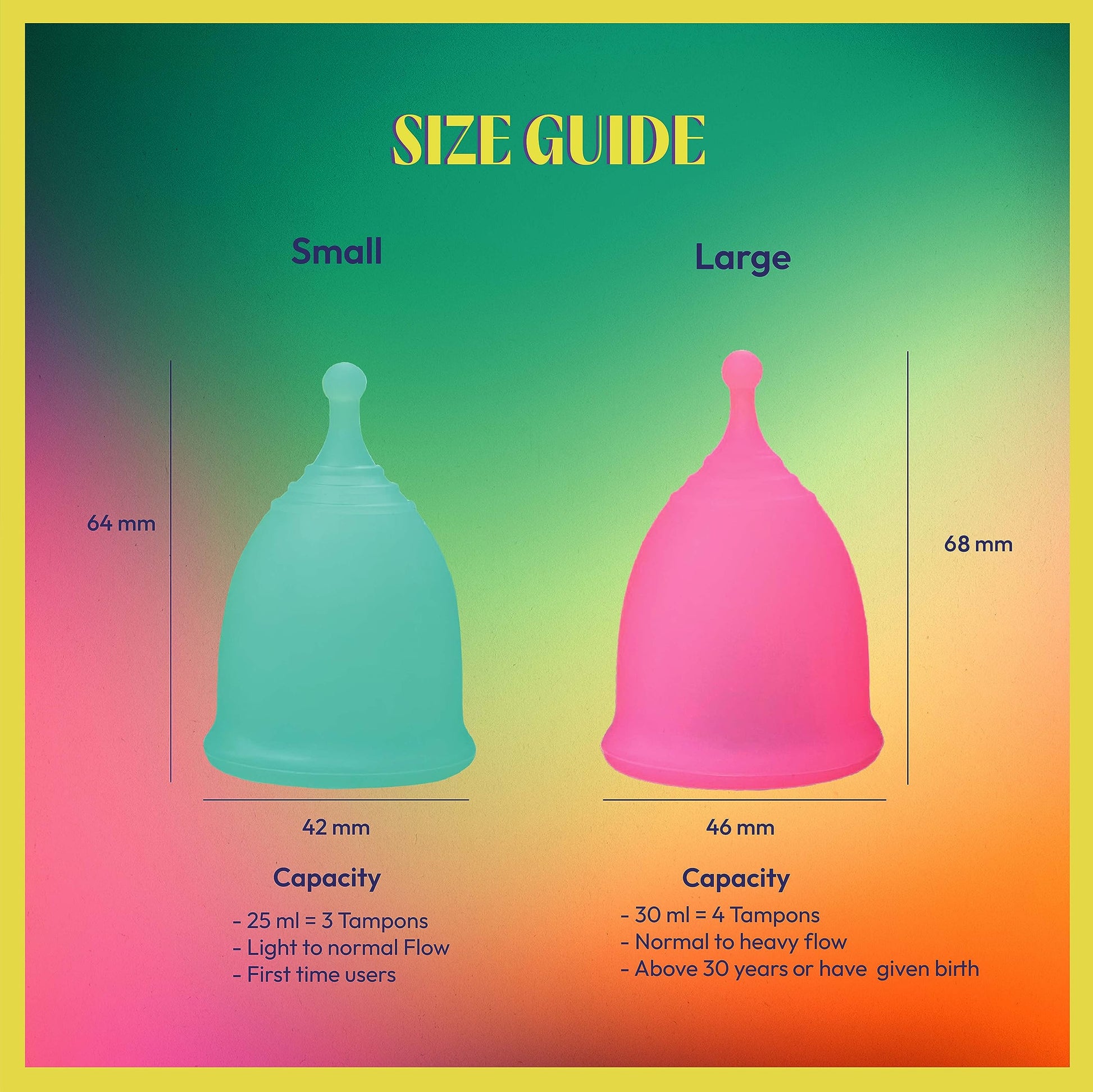 JAZZ Cup Soft Menstrual Cups – with Travel-Cotton Pouch – Reusable, 12-Hour Protection, 100% Medical JAZZ cup