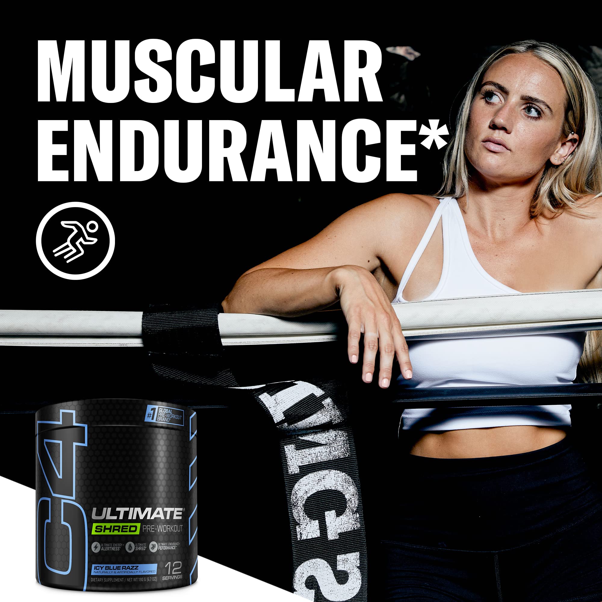 Cellucor C4 Ultimate Shred Pre Workout Powder, Fat Burner for Men & Women, Metabolism Cellucor