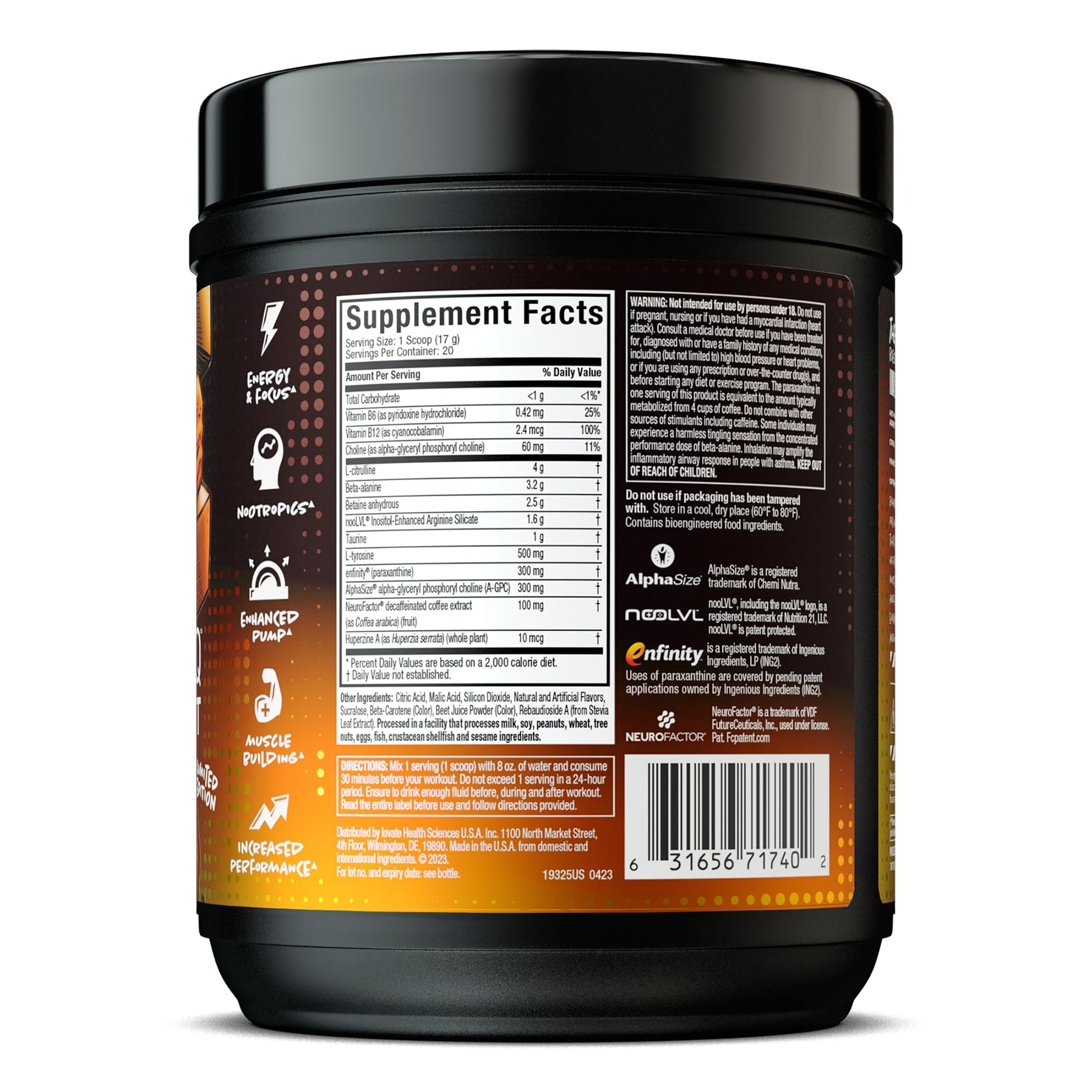 MuscleTech Pre Workout Powder EuphoriQ PreWorkout Smart Pre Workout Powder MuscleTech