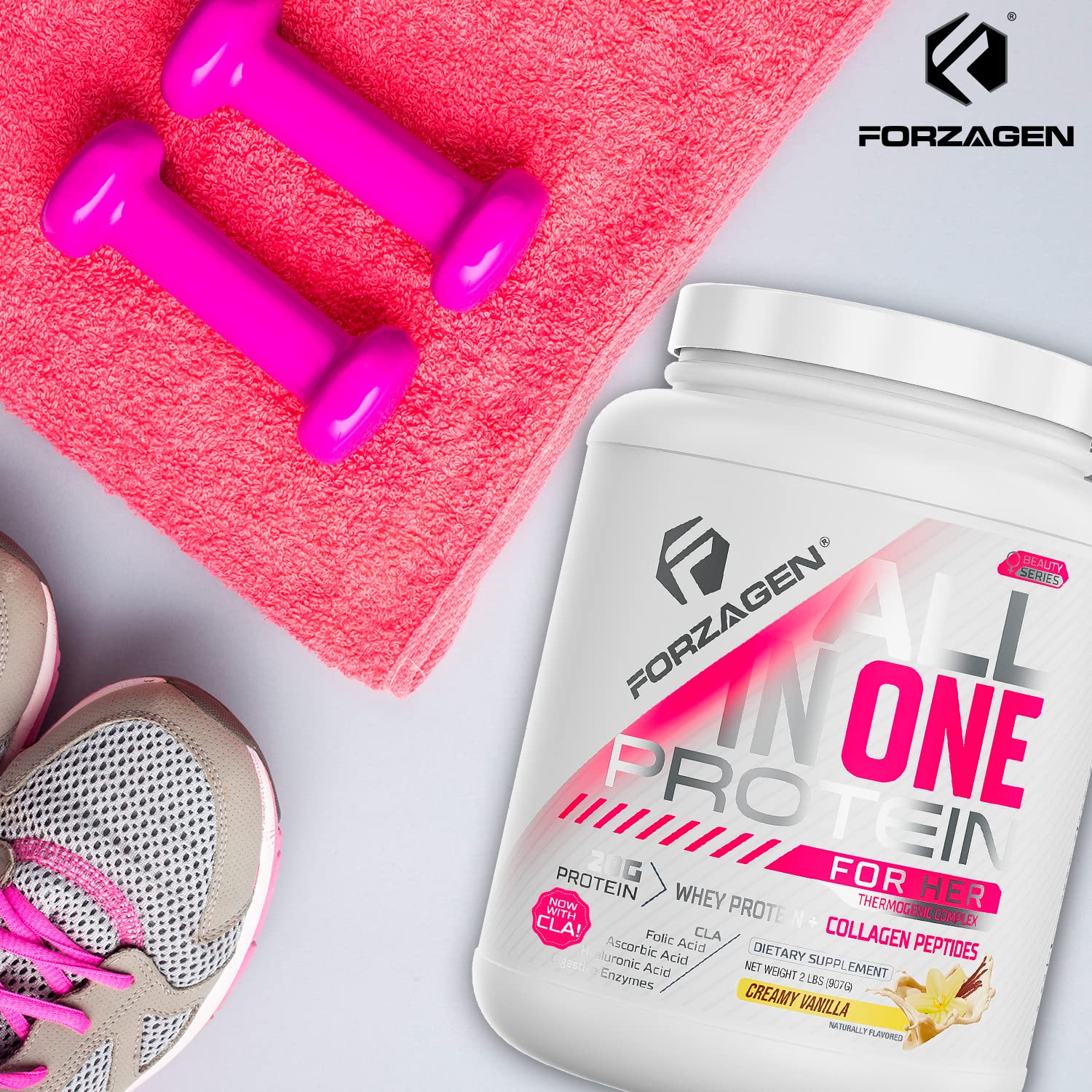 Forzagen All in One Protein for Her, Protein Powder for Women with Collagen Peptides Forzagen