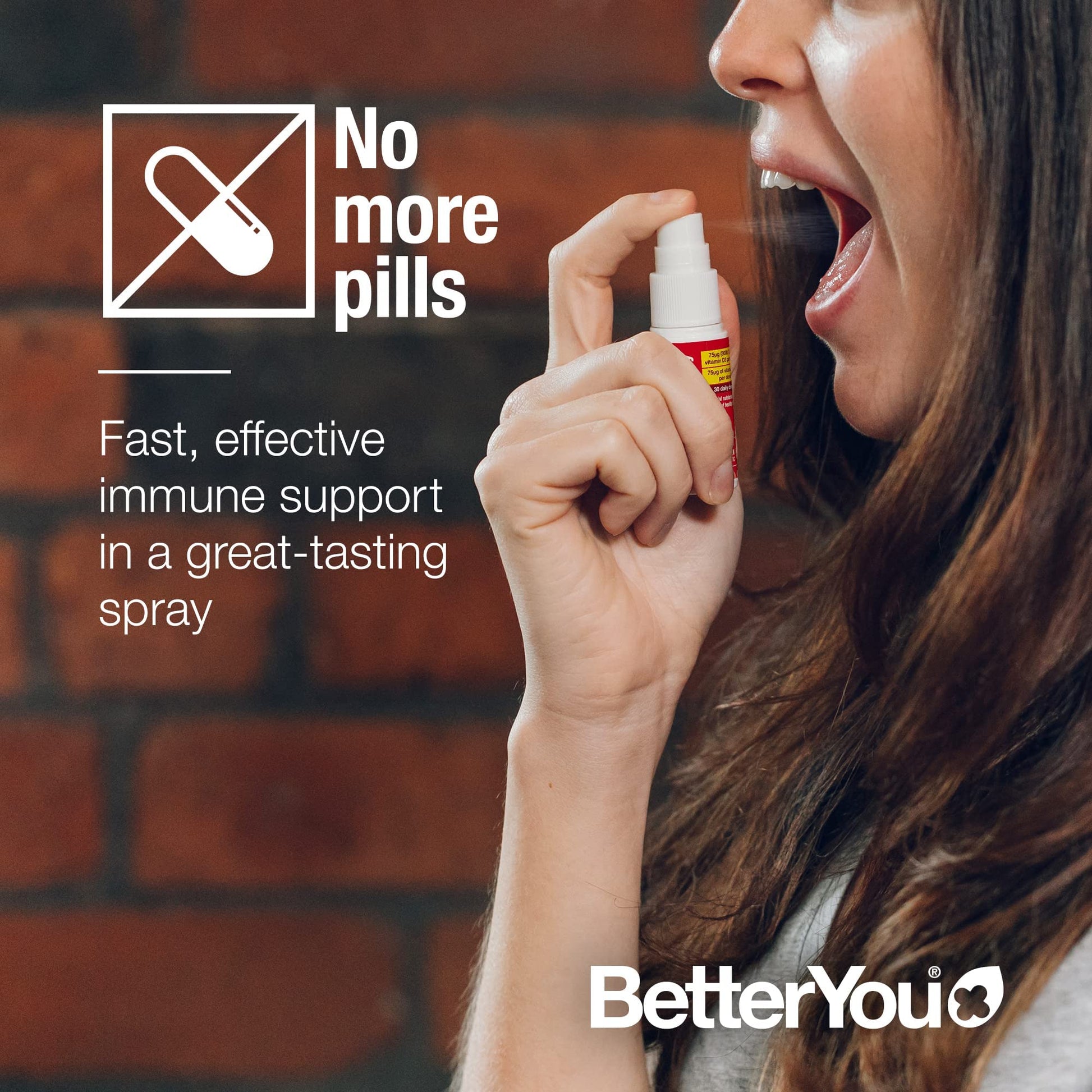 BetterYou D3000 + Vitamin D + K2 Spray 12ml BetterYou