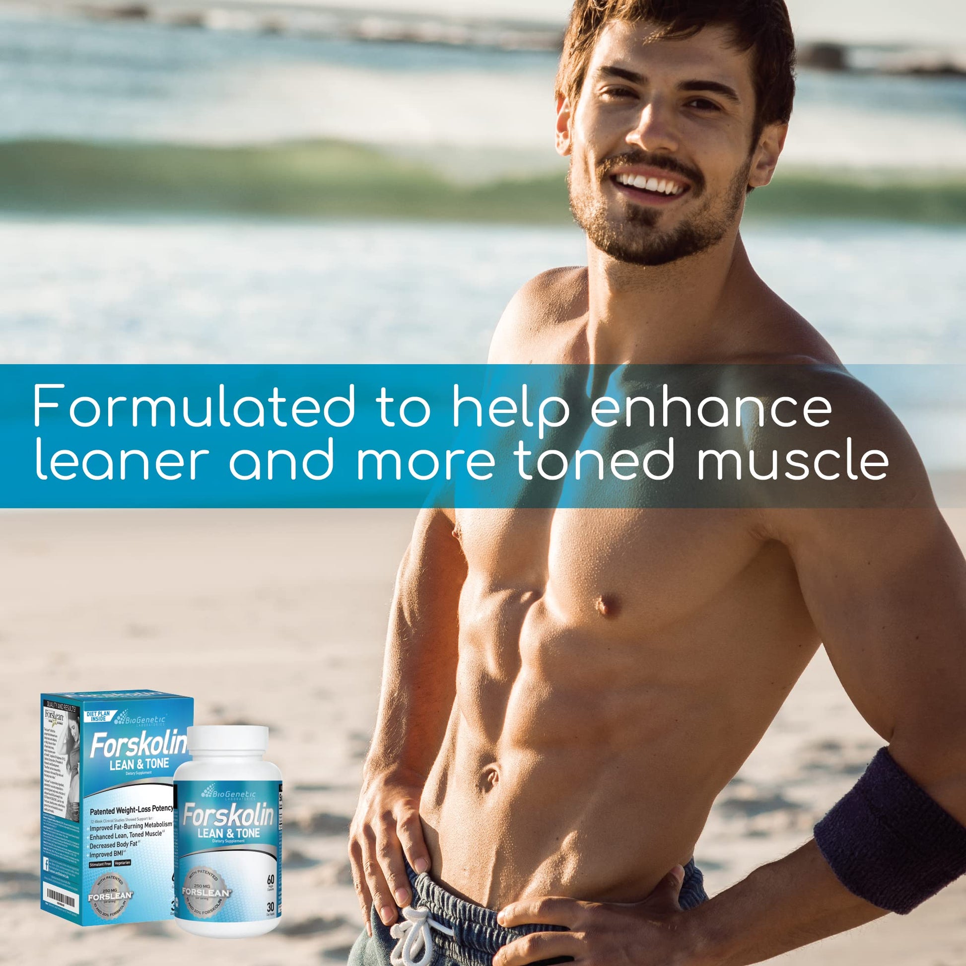 BioGenetic Labs Forskolin Lean & Tone - Weight Loss Pills - Body Toning Formula Fat Burner BioGenetic Laboratories