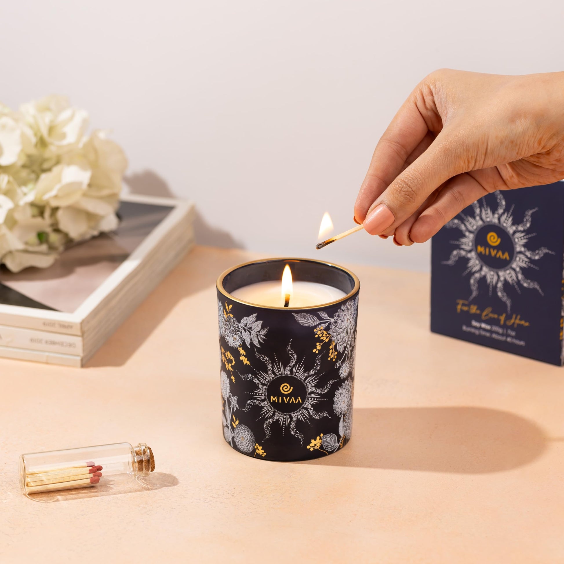 Mivaa Scented Candles - 100% Natural Soy Wax, 40 hrs Burn, Lead-Free Wicks, Holiday, Fall, Winter Msupps.com