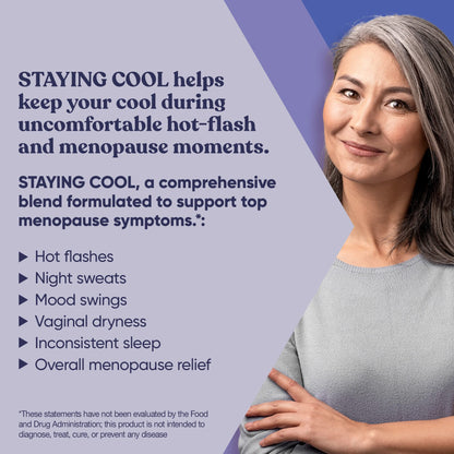 Staying Cool Menopause Supplements for Women – Hormonal Hot Flashes, Weight Support