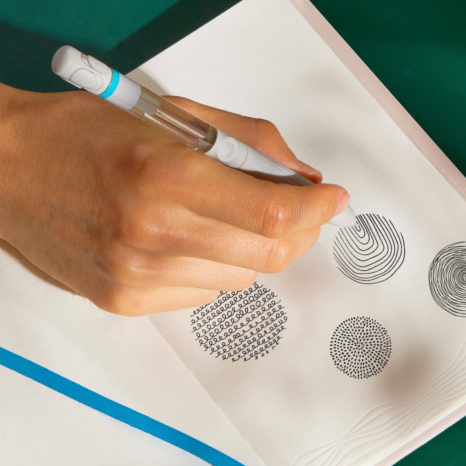 Pen Diffuser in Crisp Mountain Air Essential Oil Blends - Elegant 1.0mm Ballpoint Tip - Black Pen Lifelines