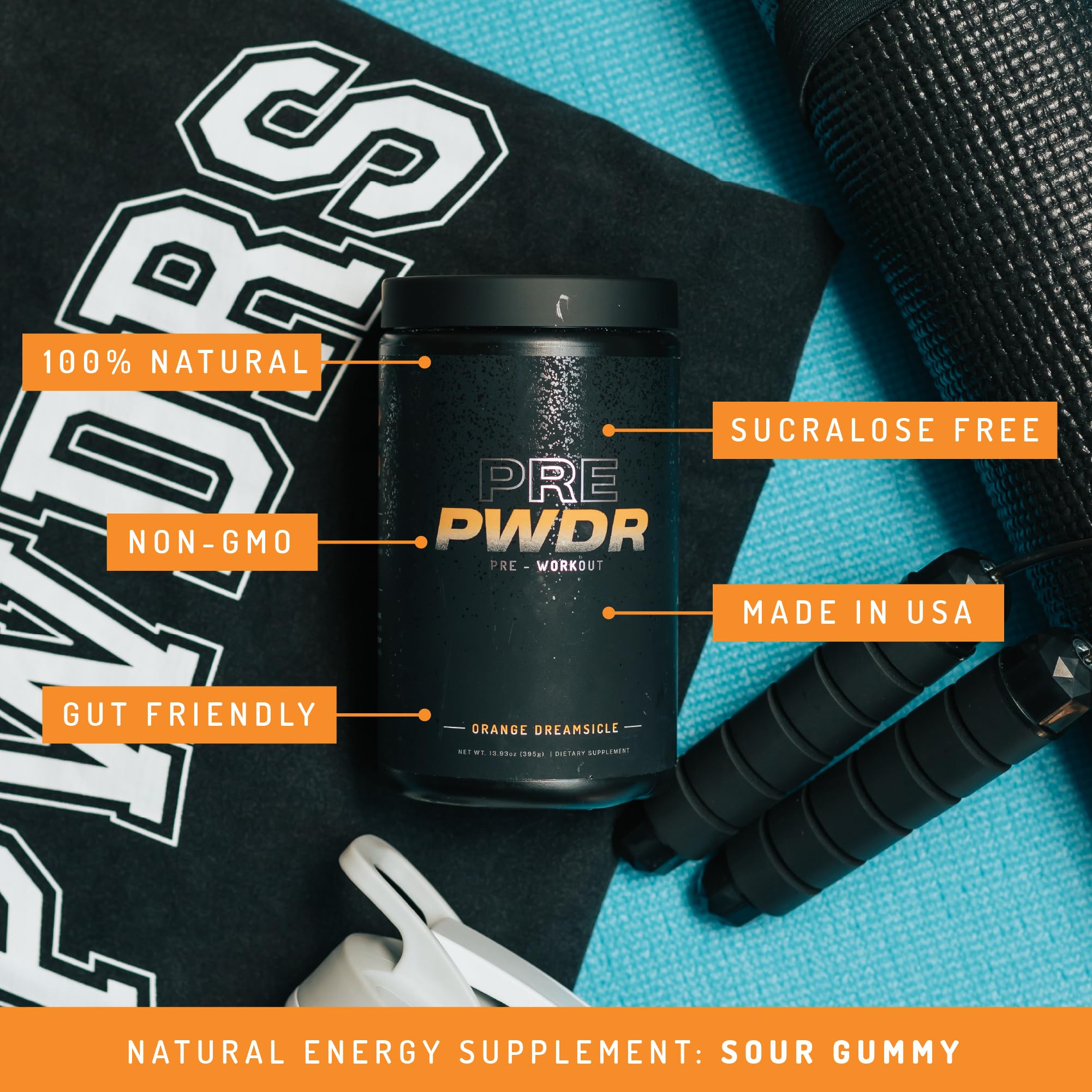 PWDRS PRE Pre-Workout Powder - Energy, Pump, Endurance, Focus, Strength Supplement PWDRS
