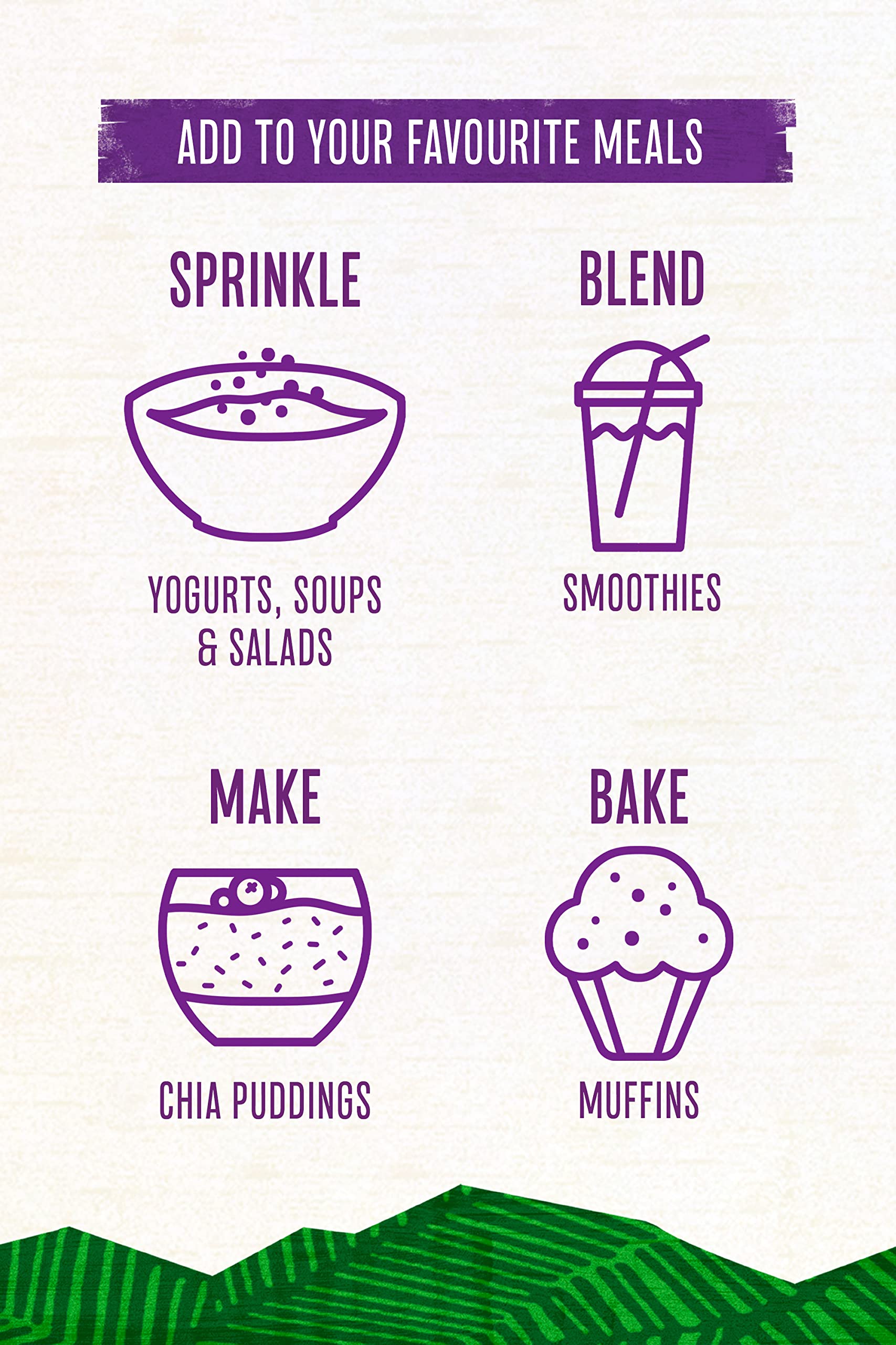 Terrafertil Nature’s Heart Chia Seeds, 1 kg Nature's Heart