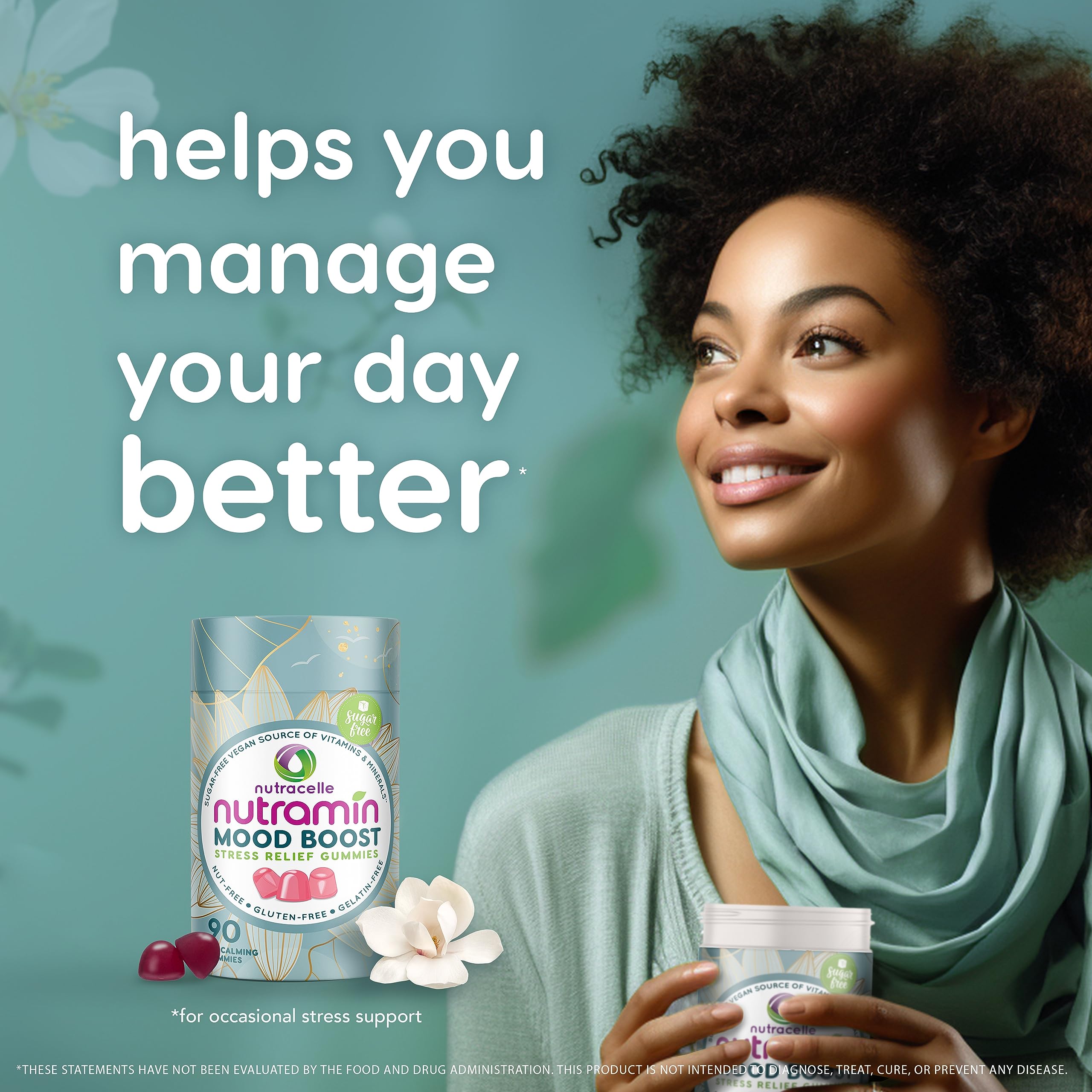 Nutracelle NUTRAMIN Mood Boost Multivitamin Gummy - Delicious & Yummy Anti-Stress Nutracelle