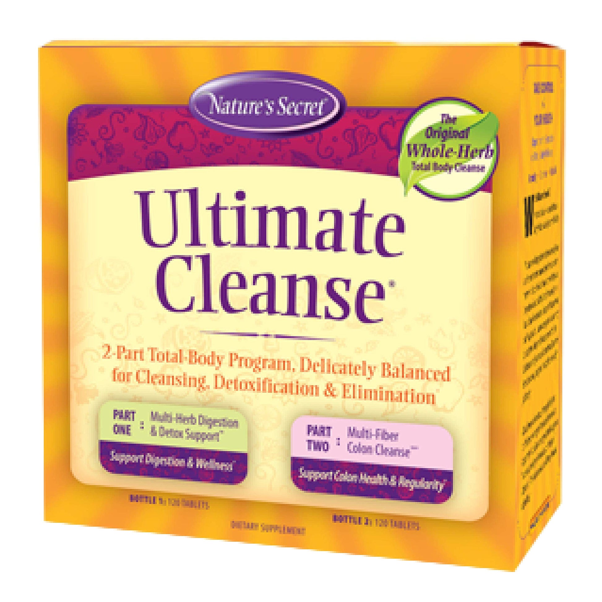 Nature's Secret Ultimate Cleanse 2-Part Total Body Detoxification & Elimination Supports 