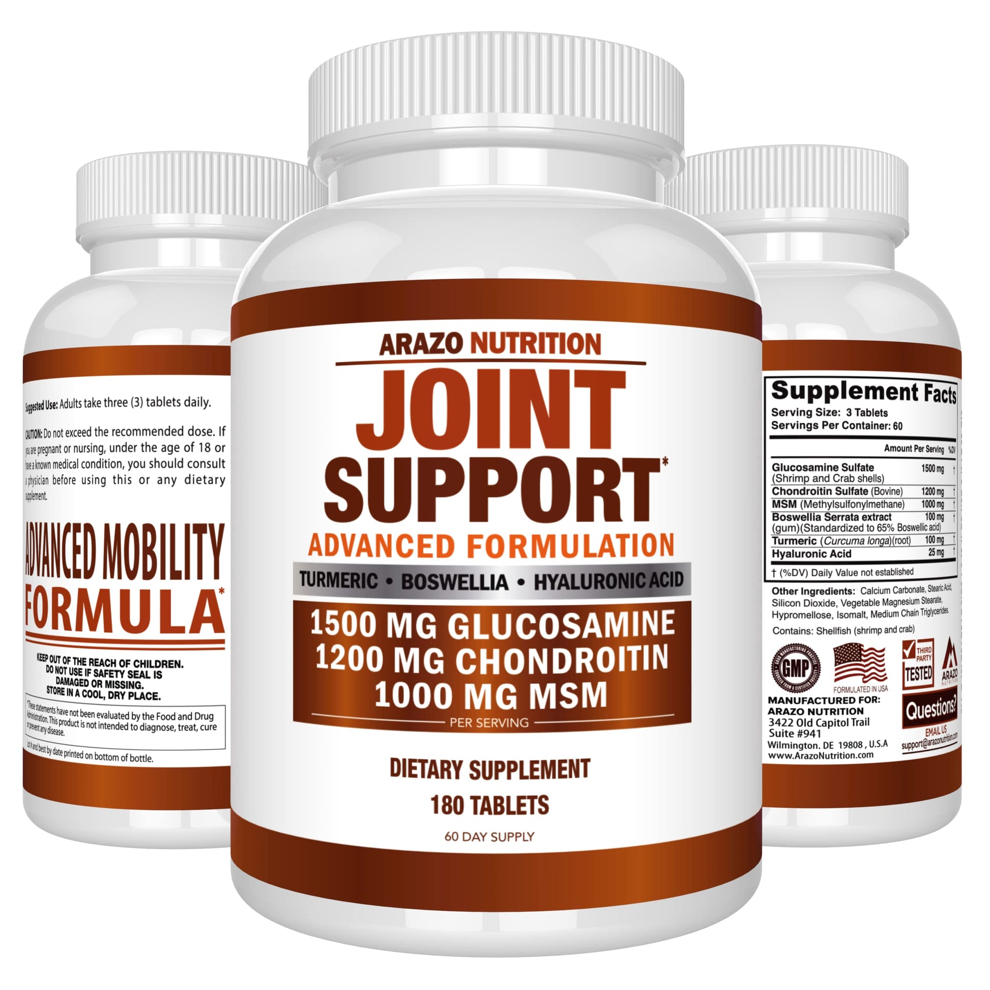 Glucosamine Chondroitin Turmeric Msm Boswellia - Joint Support Supplement for Relief My Store