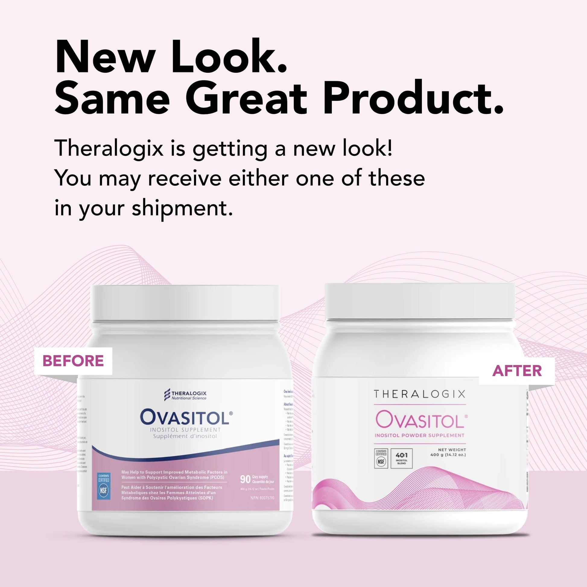 Theralogix Ovasitol Inositol Powder - 180 Servings - Myo-Inositol & D-Chiro Inositol Theralogix