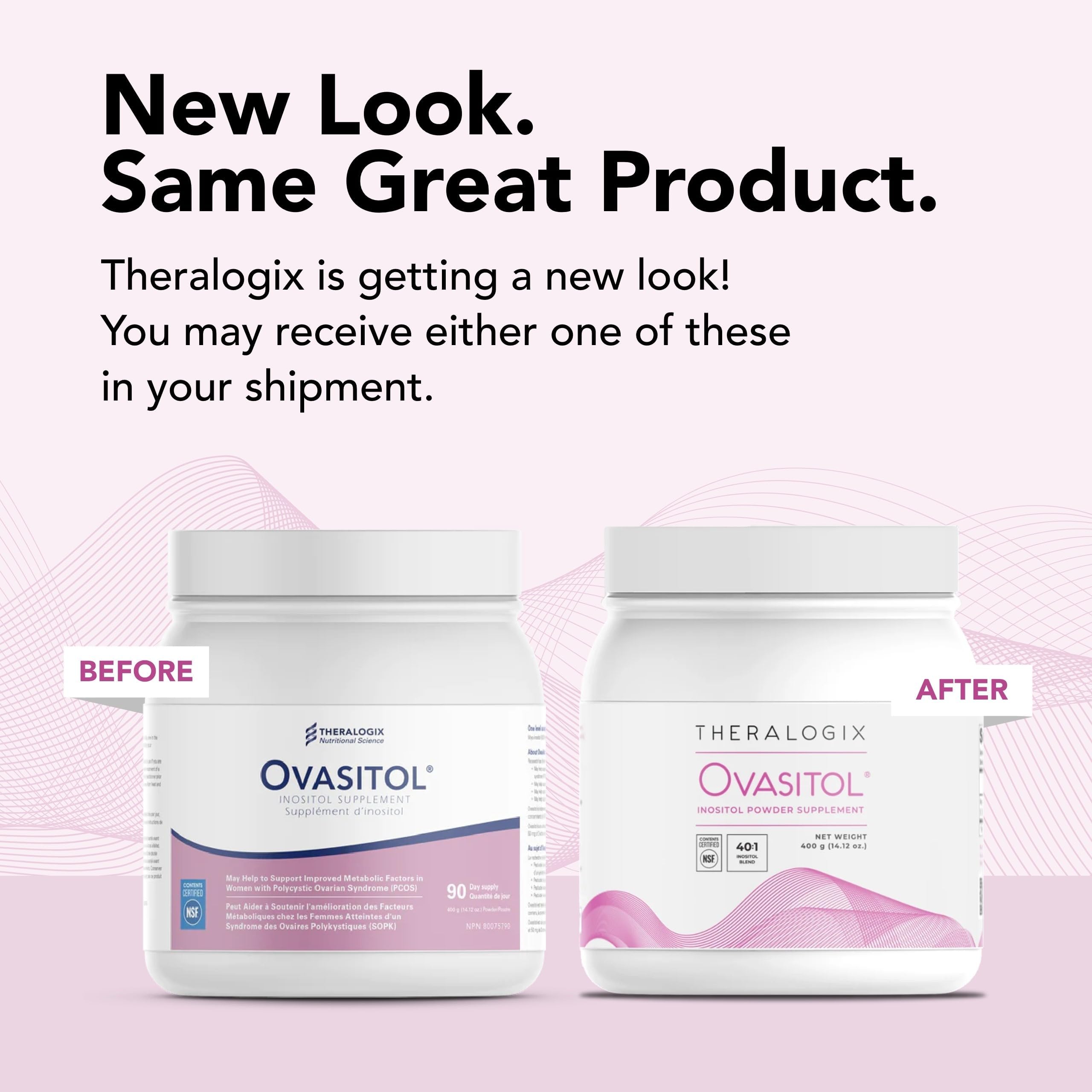 Theralogix Ovasitol Inositol Powder - 180 Servings - Myo-Inositol & D-Chiro Inositol Theralogix