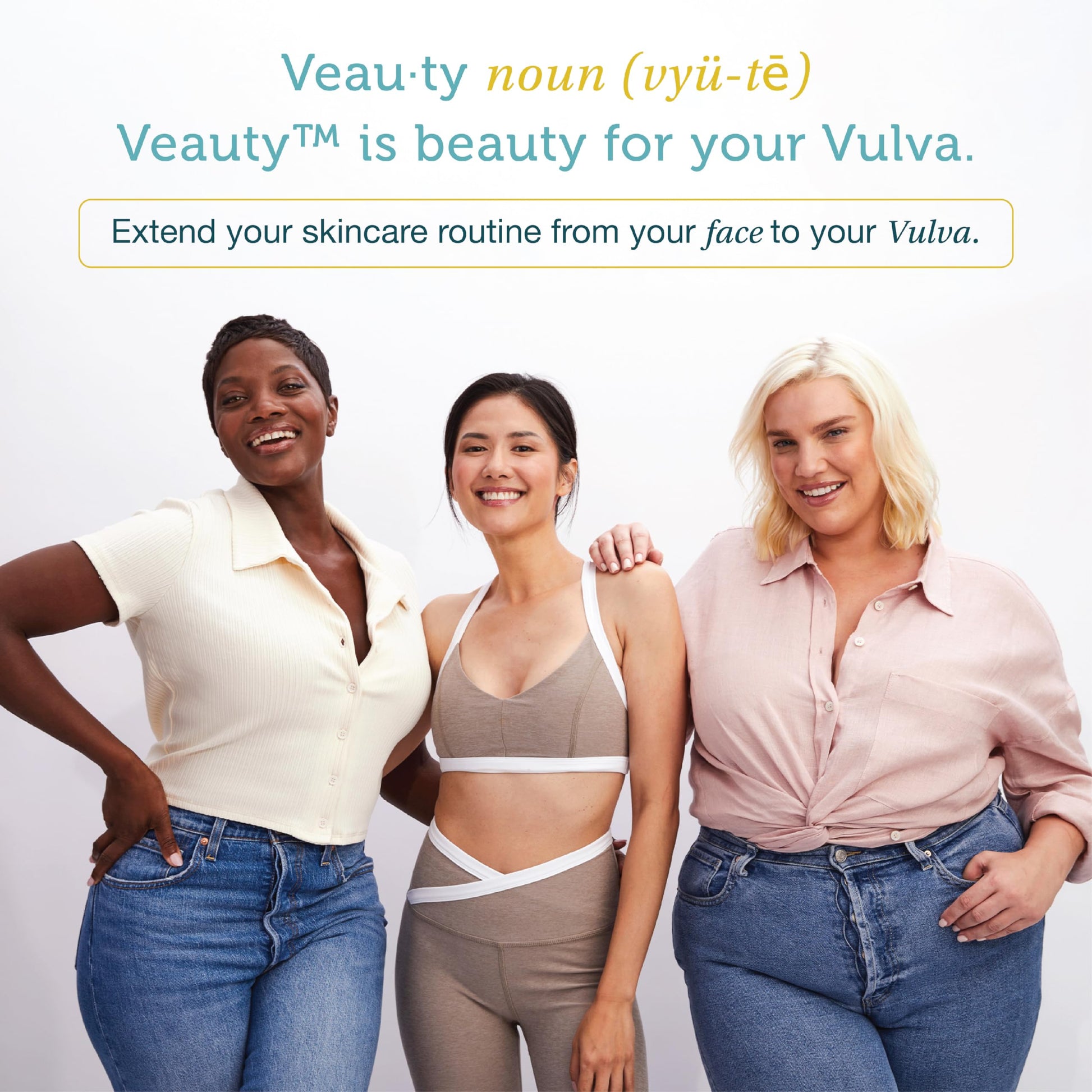 SAY LA V. Hydrating Veauty Cream, Intimate Vulva Moisturizing Skincare for Dryness with Prebiotics SAY LA V