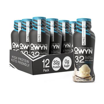 OWYN Only What You Need Pro Elite Vegan Plant Based High Protein Shake, Vanilla