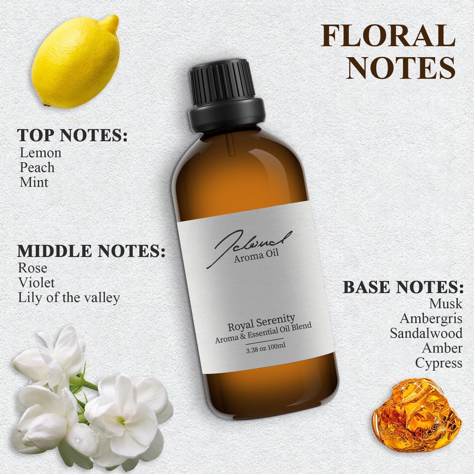 JCLOUD Royal Serenity Essential Oil Inspired by Ritz-Carlton Hotel | Hotel Collection - Pure Aromatherapy JCLOUD