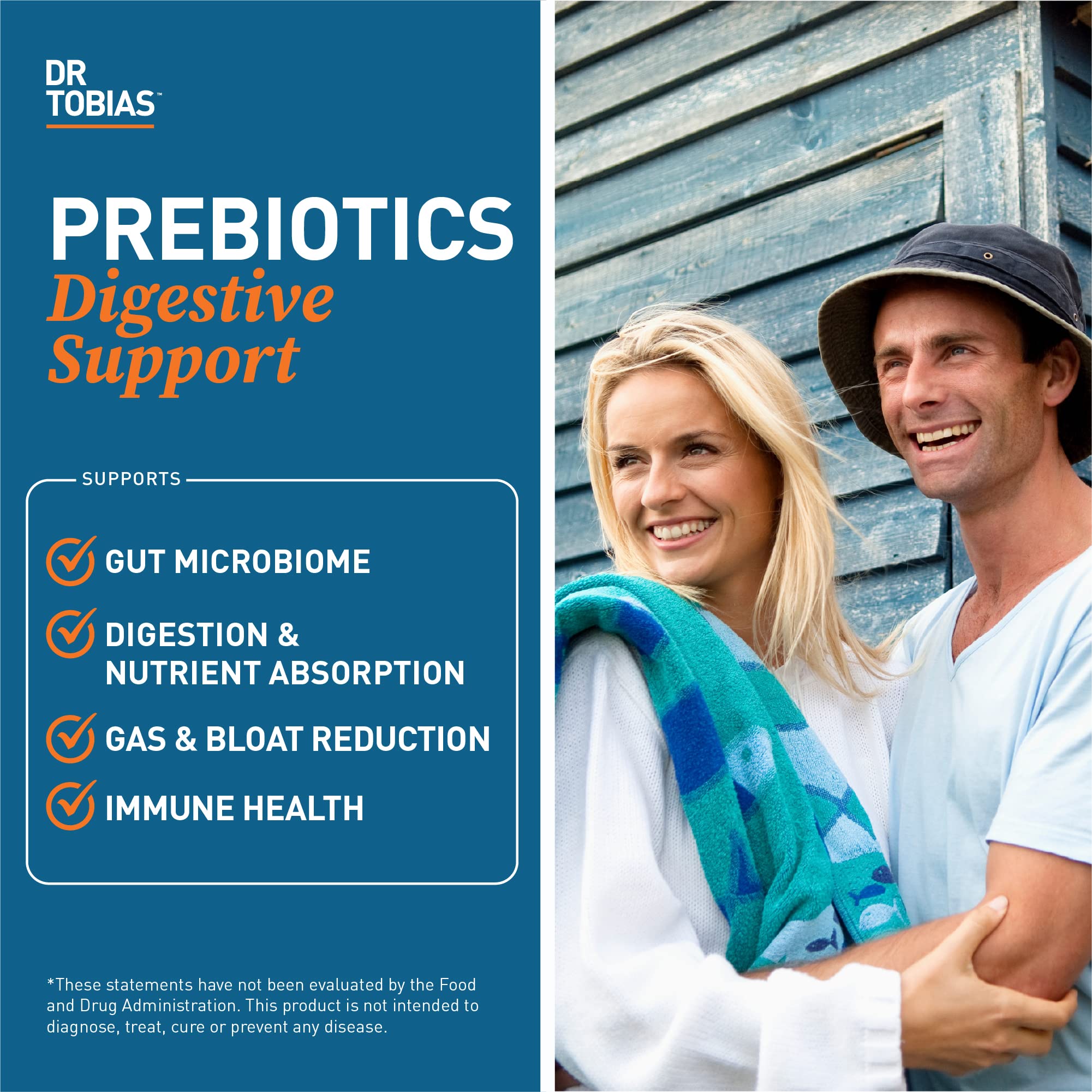Dr. Tobias Prebiotics, Supports Digestion & Gut Health, Feed Good Probiotic Bacteria Dr. Tobias
